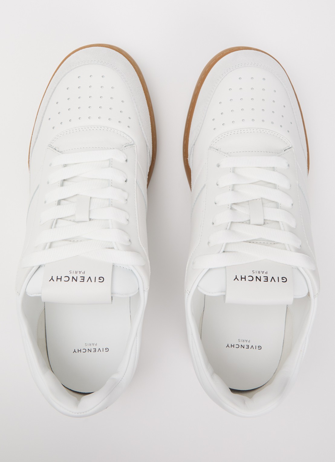 Givenchy Yard sneaker van kalfsleer met details van suède - detail 3 wit