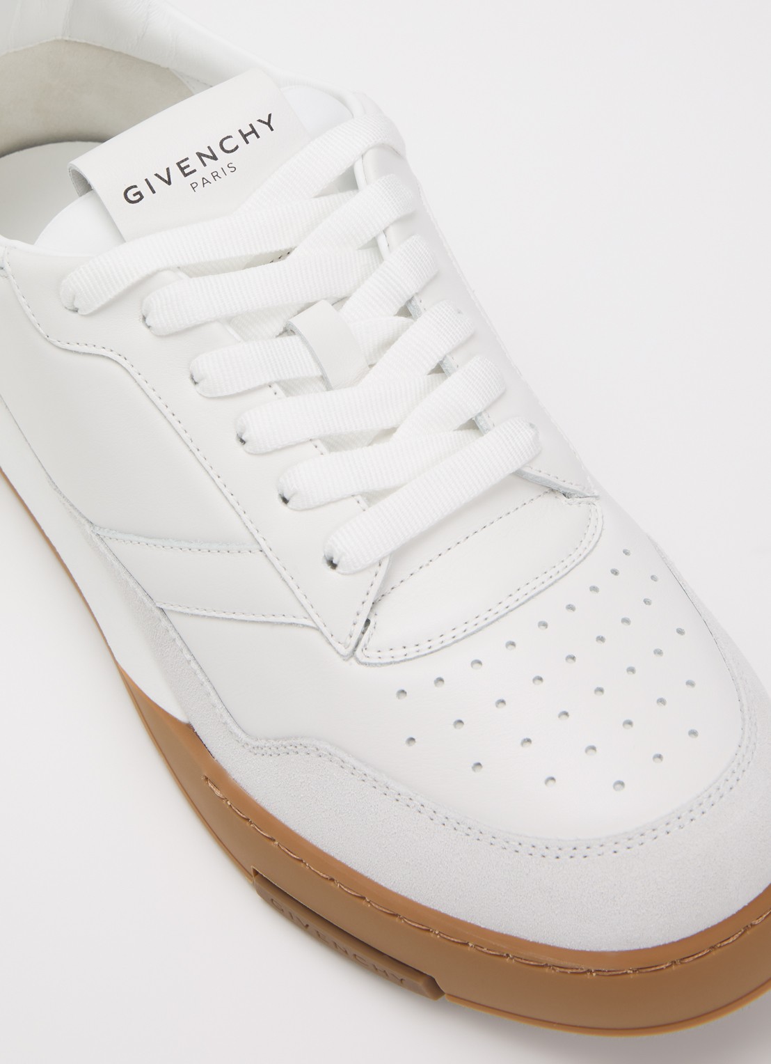 Givenchy Yard sneaker van kalfsleer met details van suède - detail 5 wit