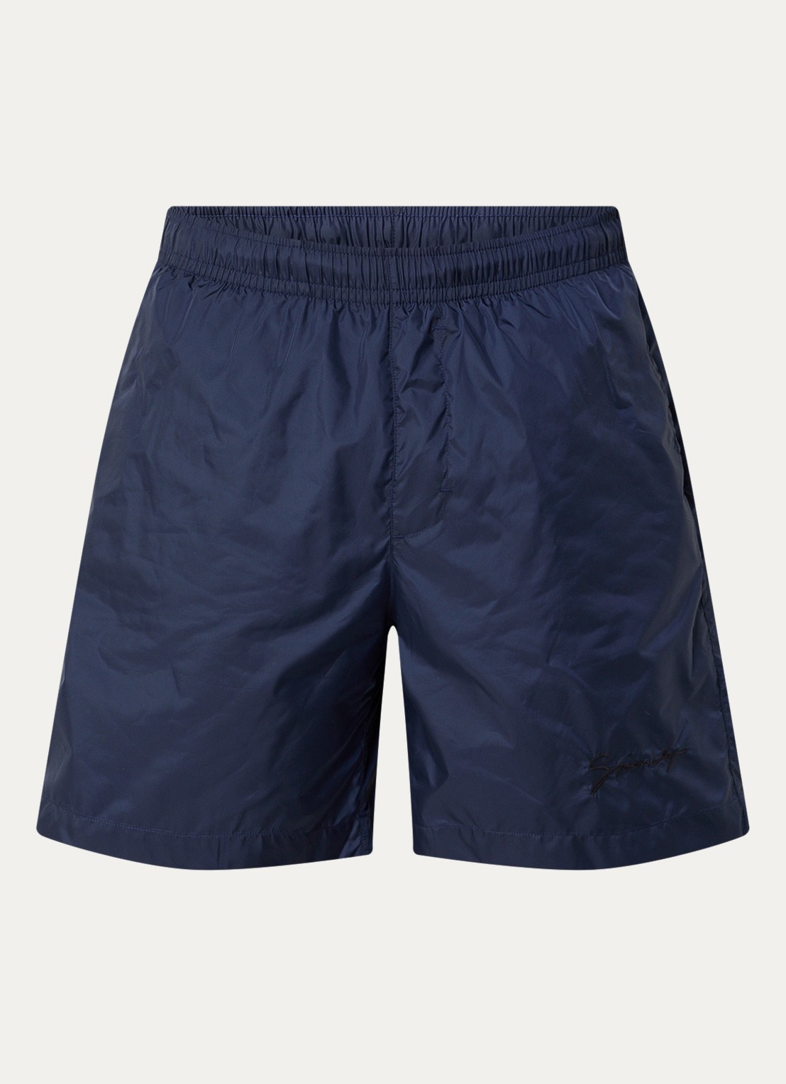 Givenchy Zwemshorts met logoborduring en steekzakken - voorkant donkerblauw
