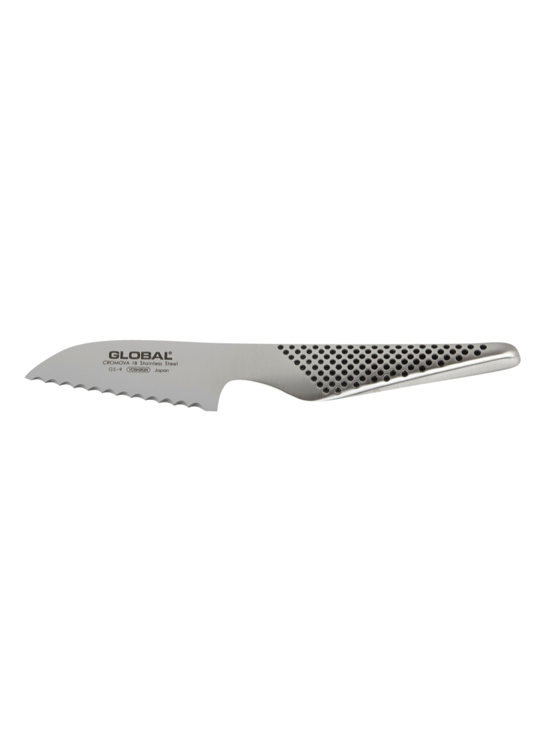 Global GS-9L tomaatmes 8cm - voorkant zilver