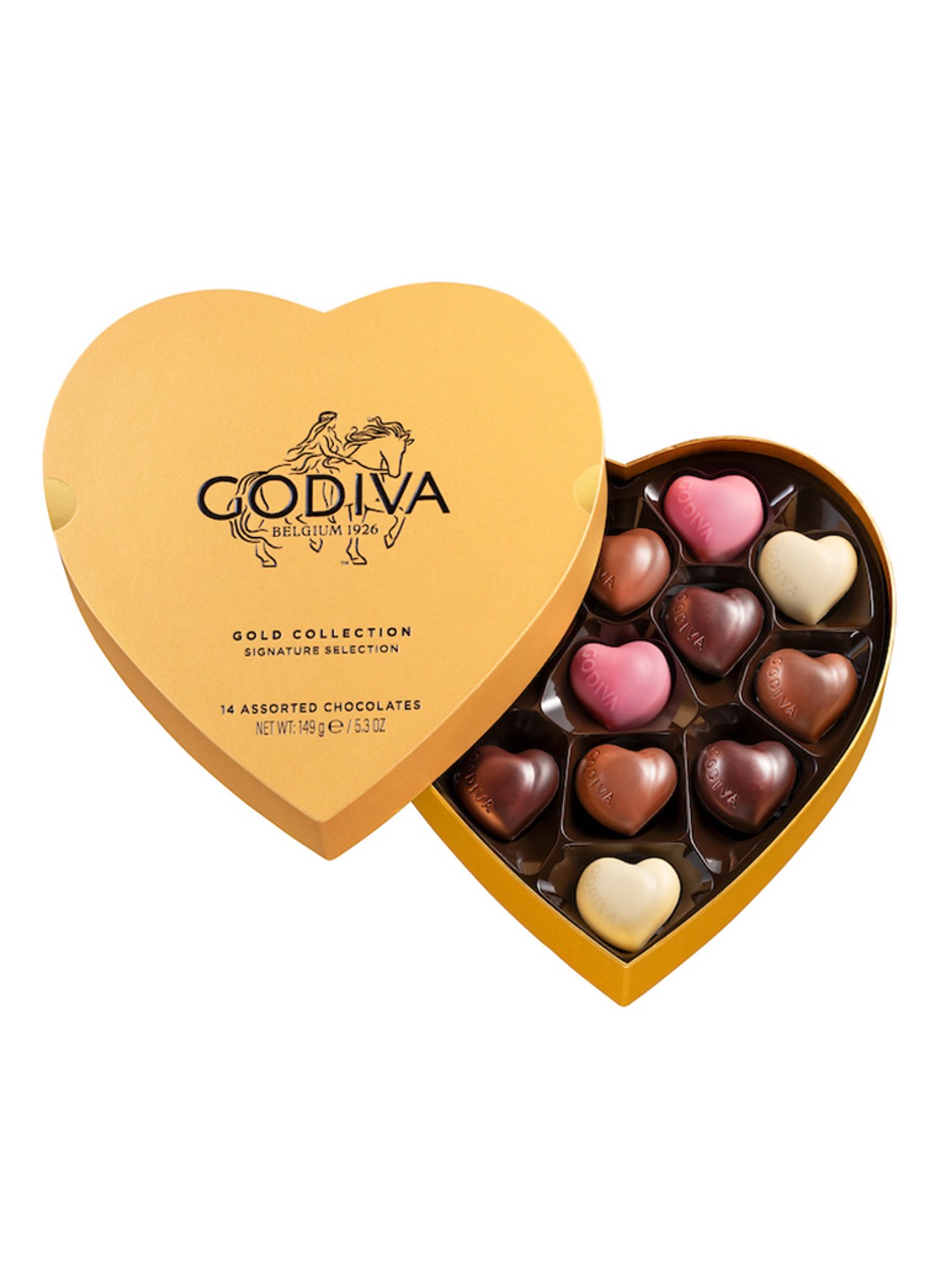 Godiva Coeur Iconique Collection chocolade bonbons 14 stuks - voorkant 2 undefined
