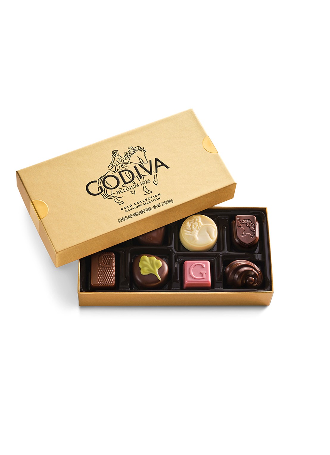 Godiva Gold Collection chocolade bonbons 8 stuks - voorkant undefined