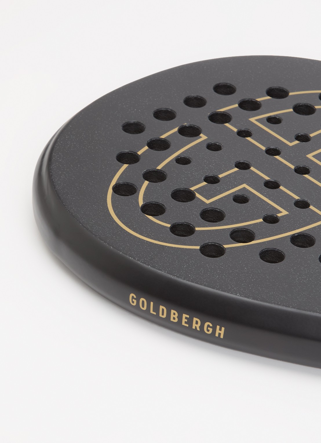Goldbergh Block padel racket  - voorkant 2 zwart