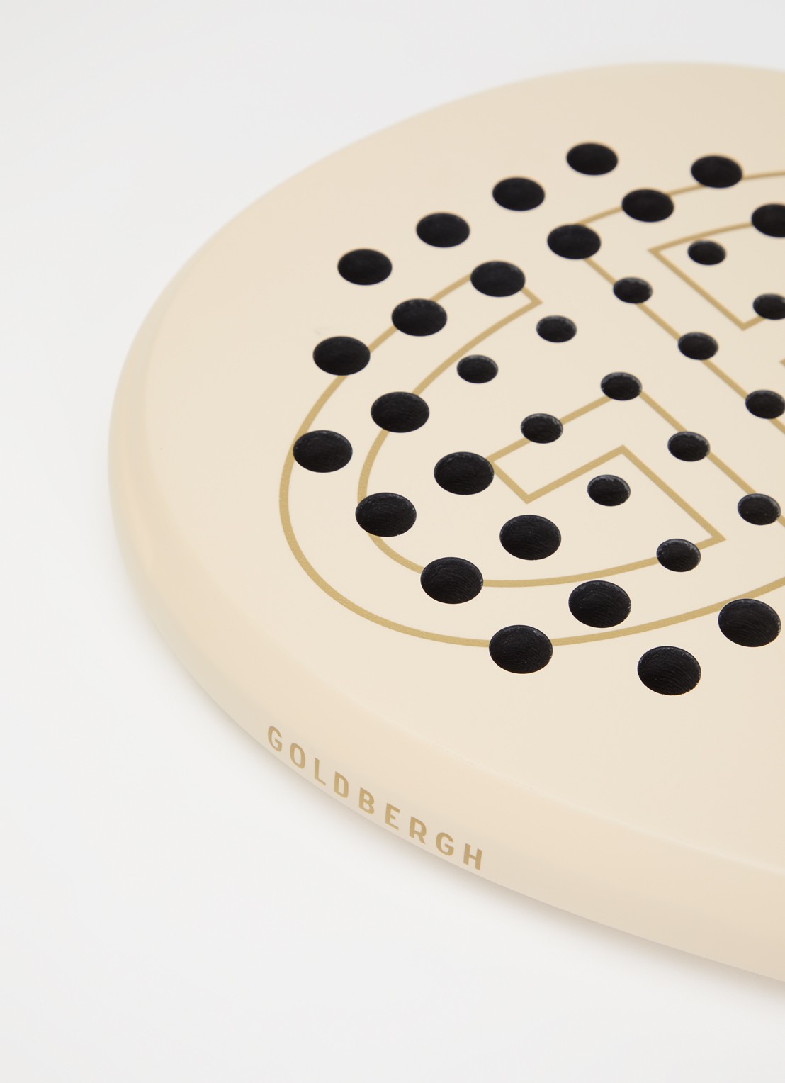 Goldbergh Block padel racket  - voorkant 2 beige