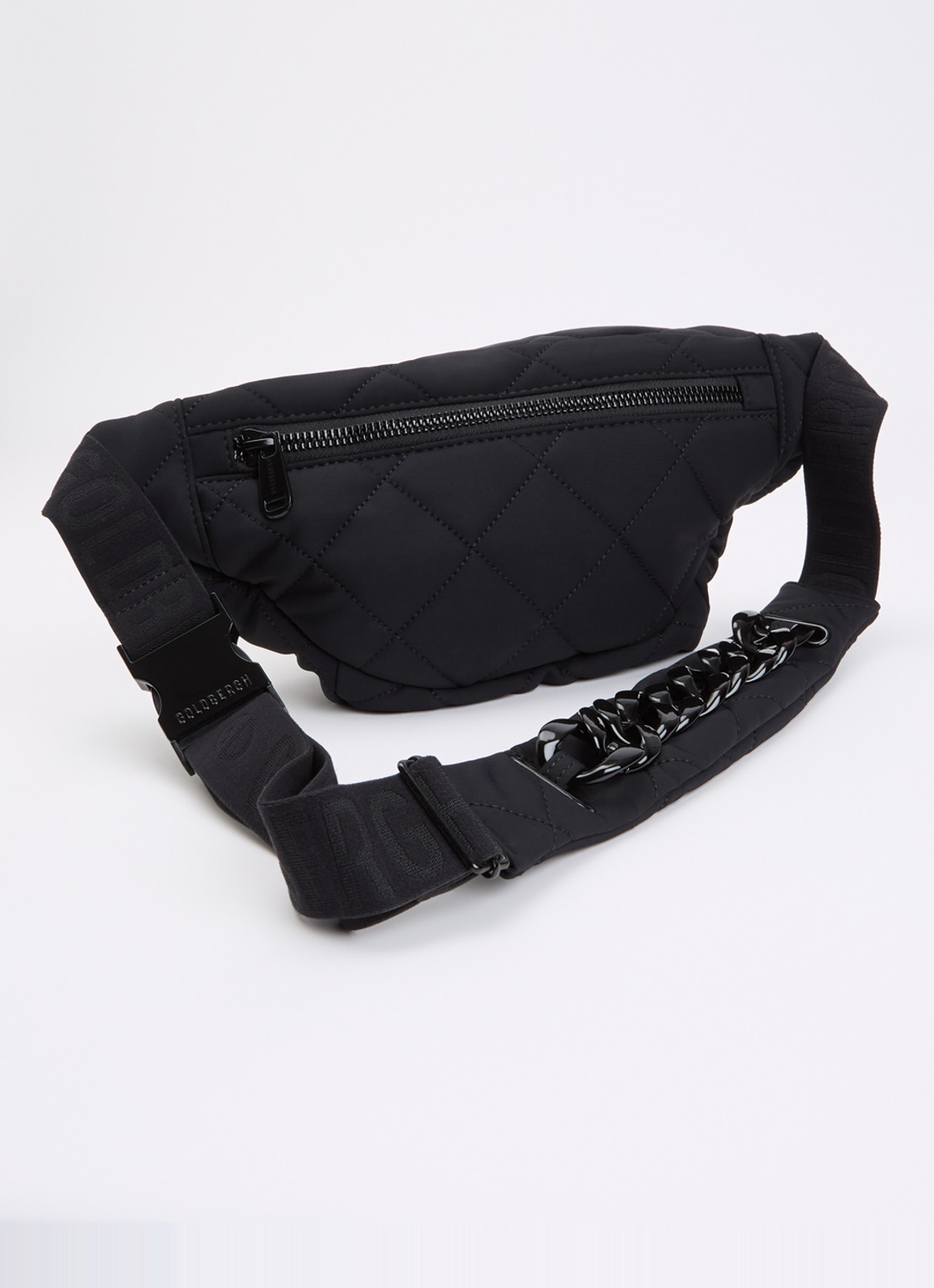 Goldbergh Col heuptas met quilt patroon - achterkant 4 zwart