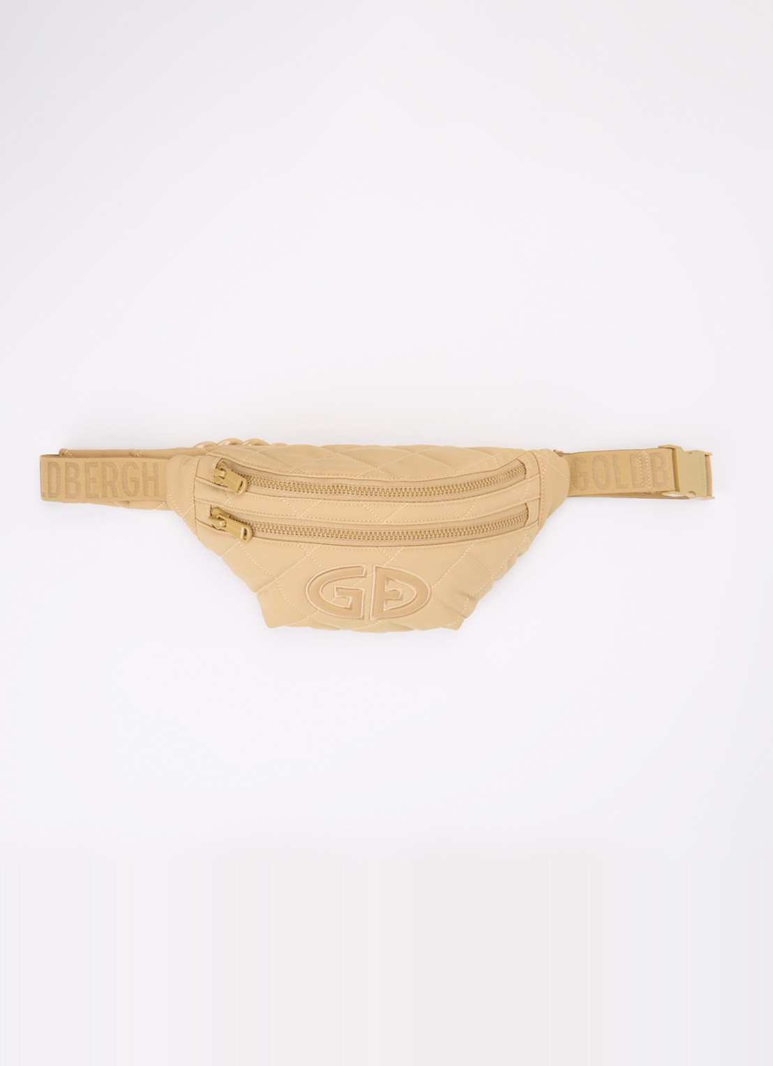 Goldbergh Col heuptas met quilt patroon - voorkant 5 beige