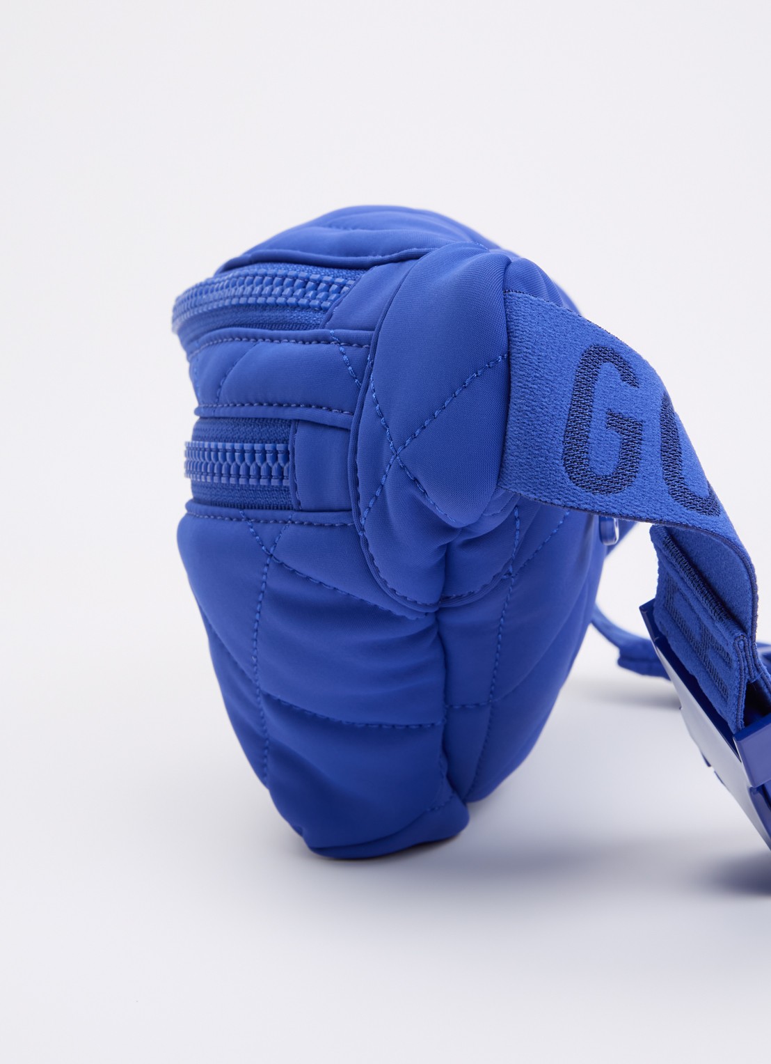 Goldbergh Col heuptas met quilt patroon - detail 3 blauw