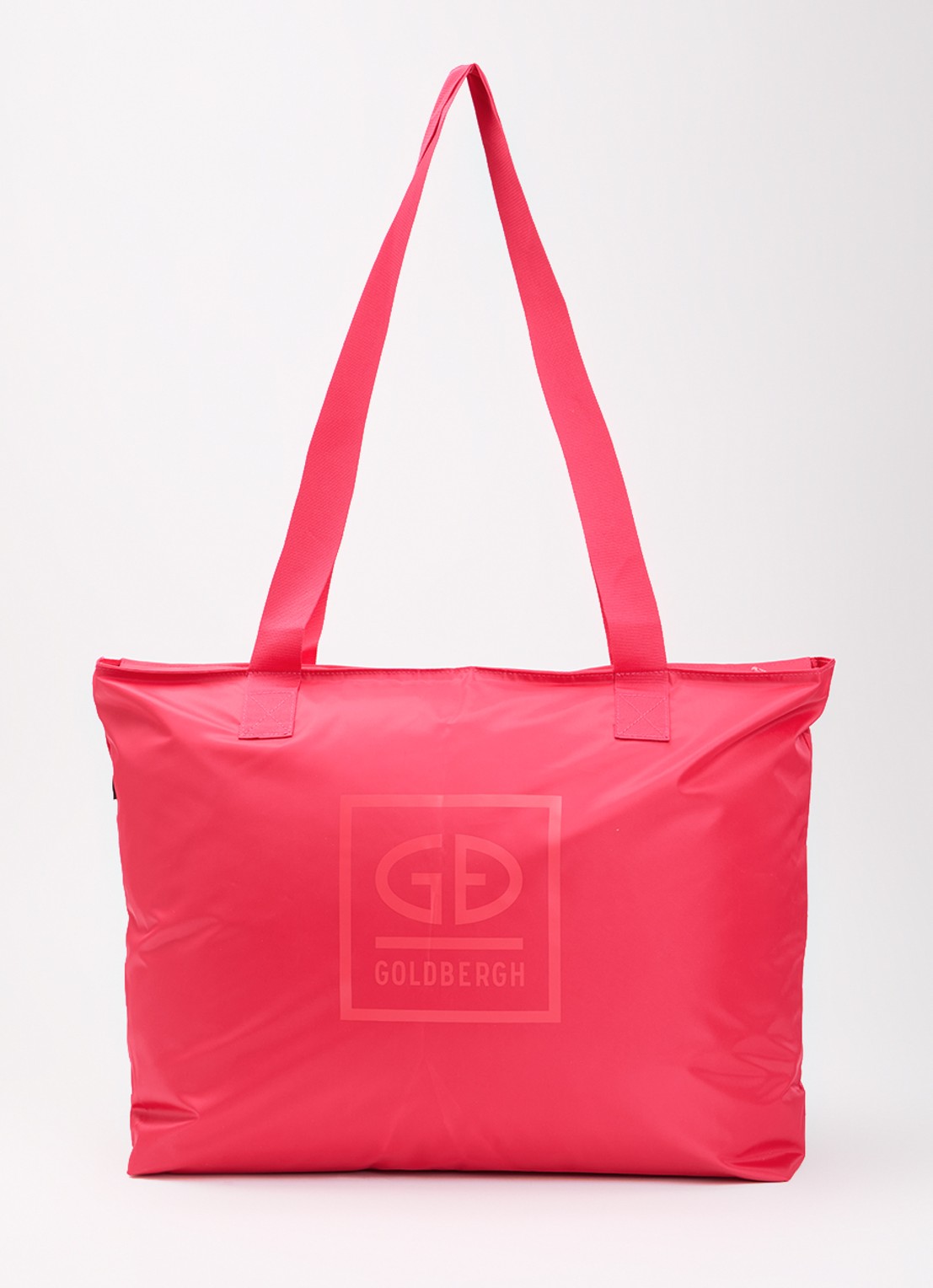 Goldbergh Famous shopper met logo - voorkant roze