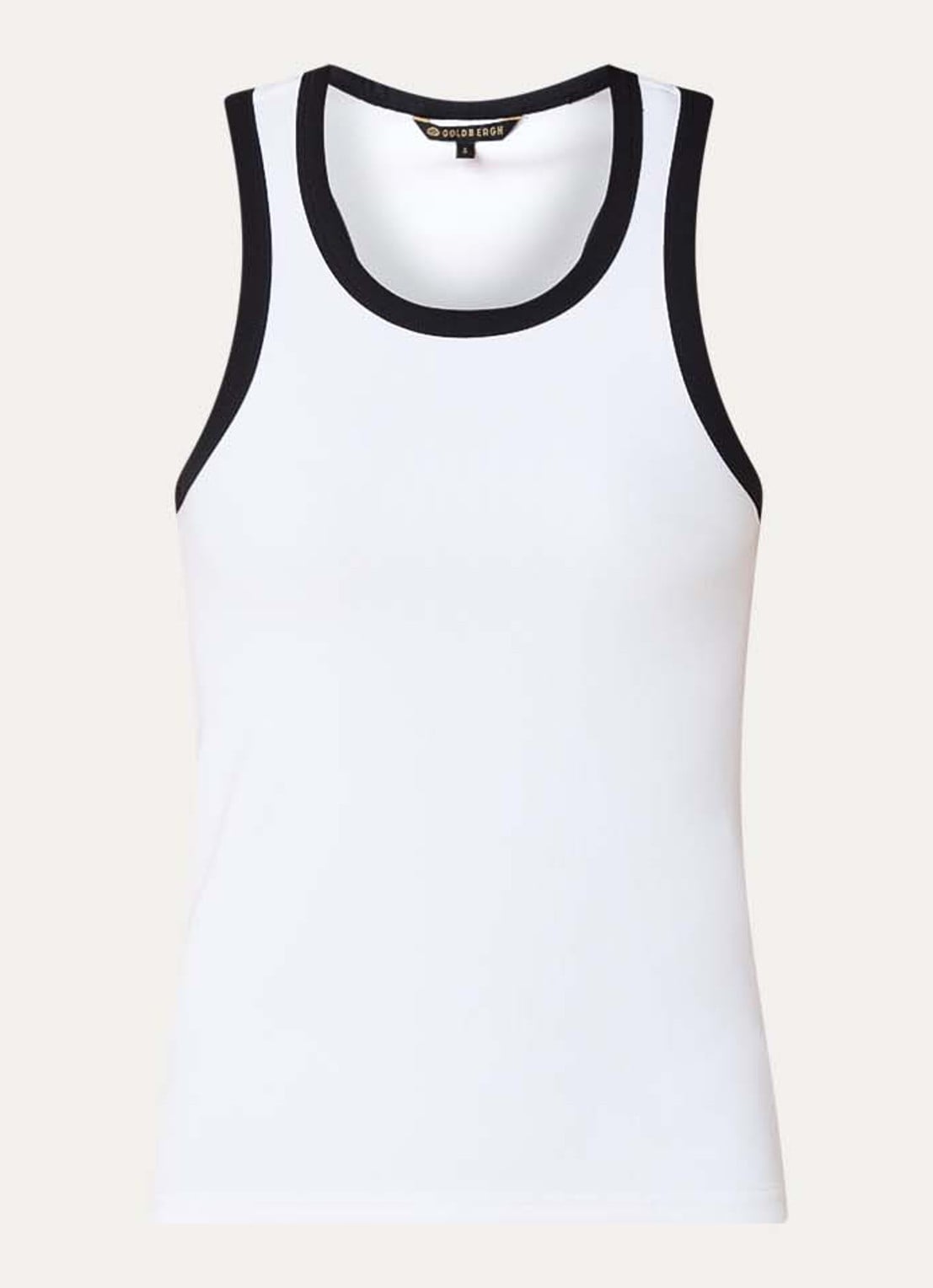 Goldbergh Gabrielle tanktop met ronde hals - voorkant 2 wit
