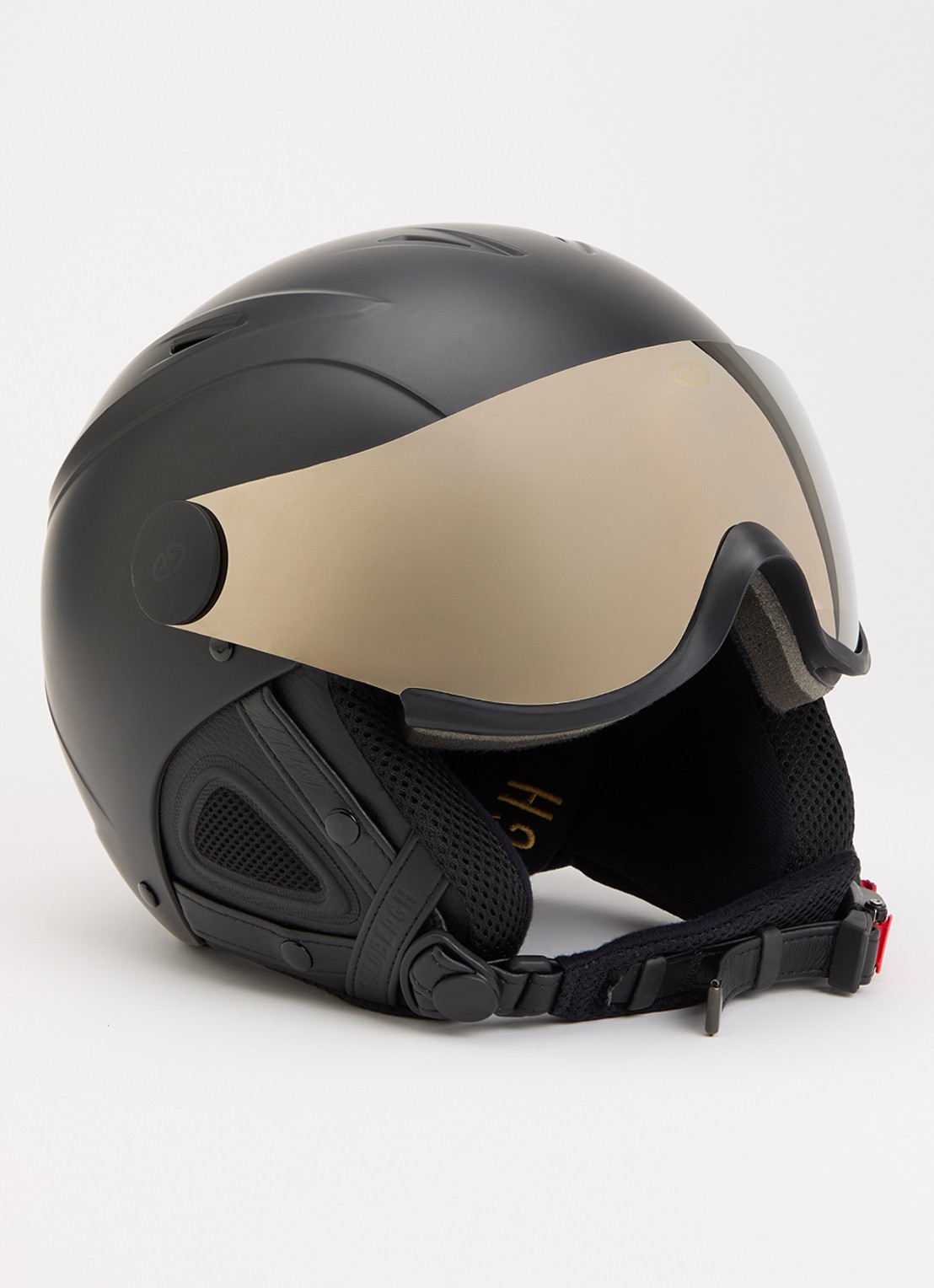 Goldbergh Glam Skihelm met visier - voorkant zwart