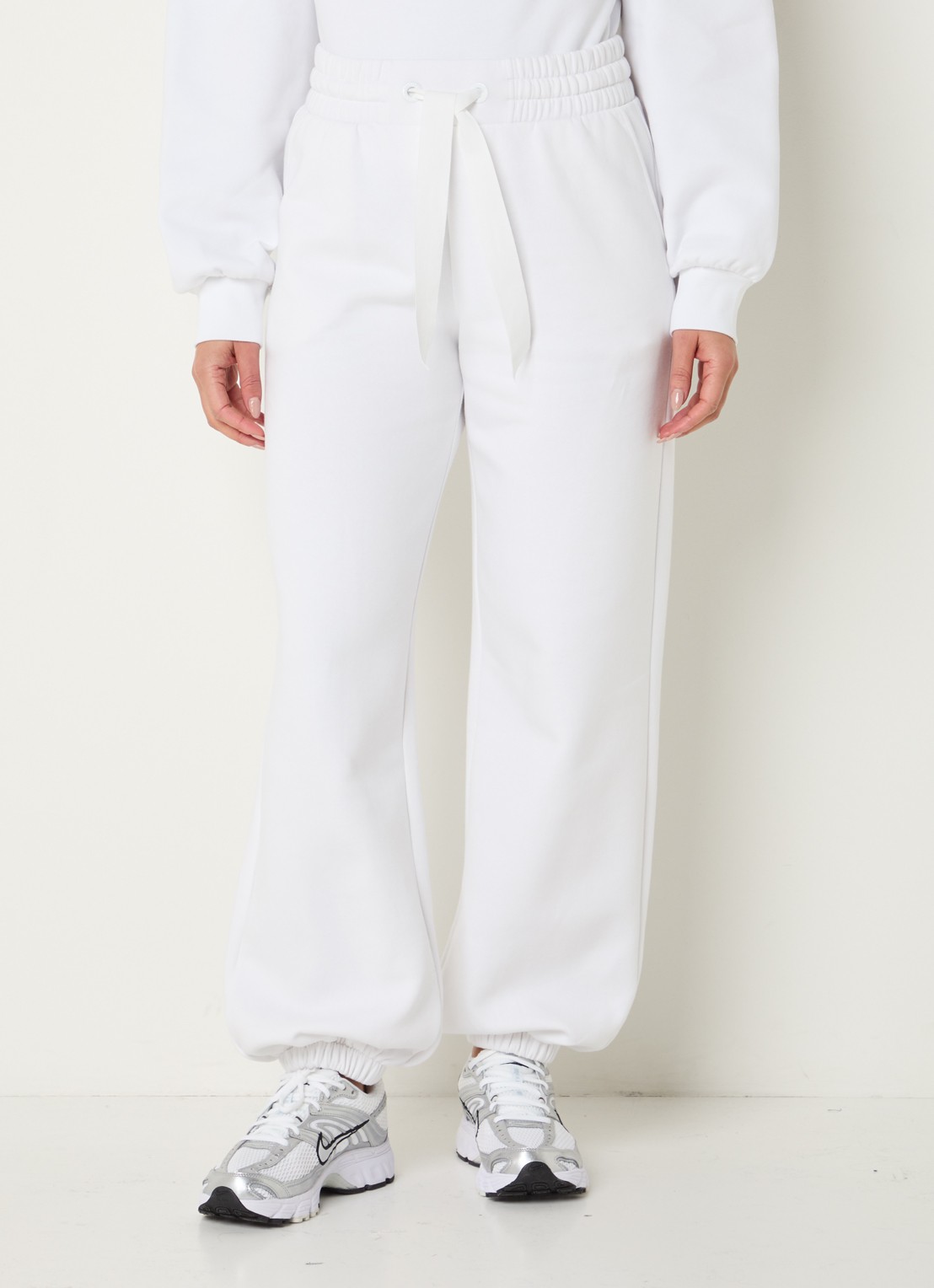 Goldbergh High waist tapered fit joggingbroek met steekzakken - detail 2 wit