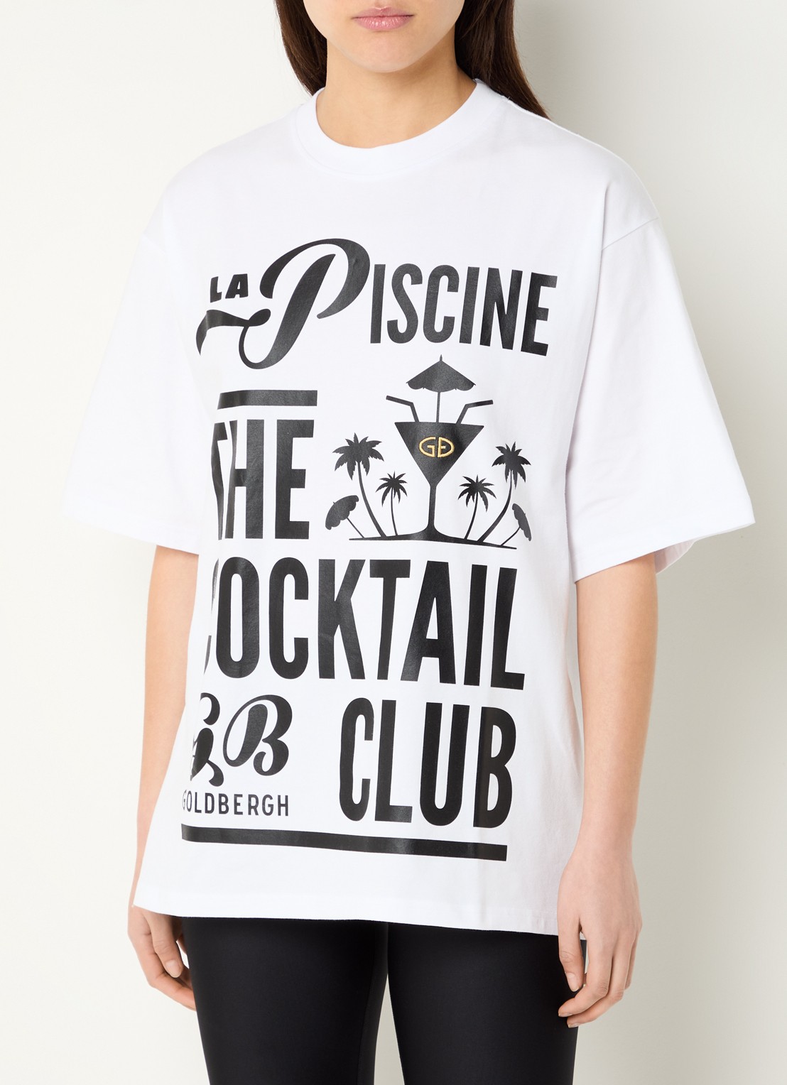 Goldbergh Kir Royal T-shirt van  katoen met print - detail 3 wit