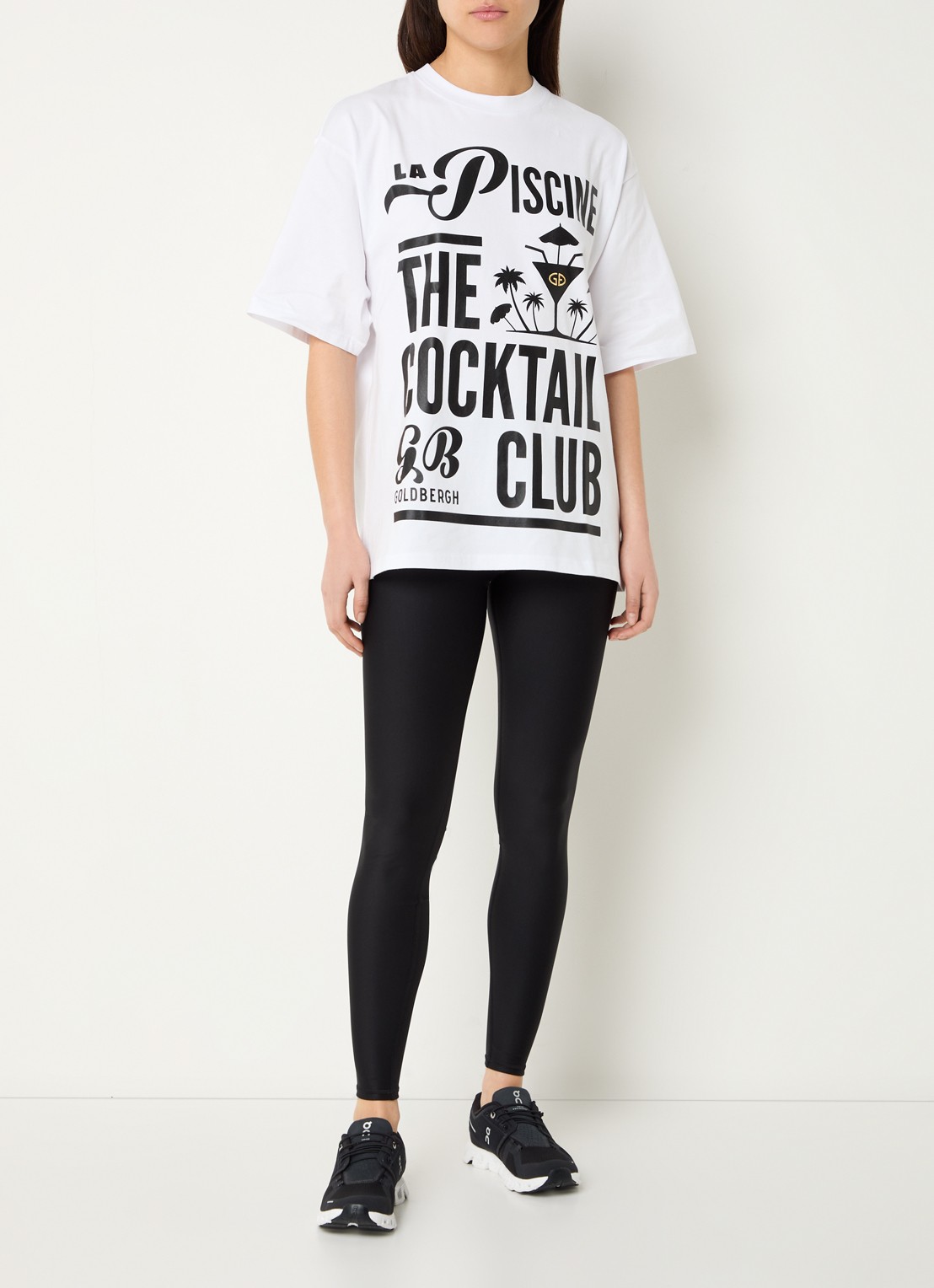 Goldbergh Kir Royal T-shirt van  katoen met print - voorkant 2 wit
