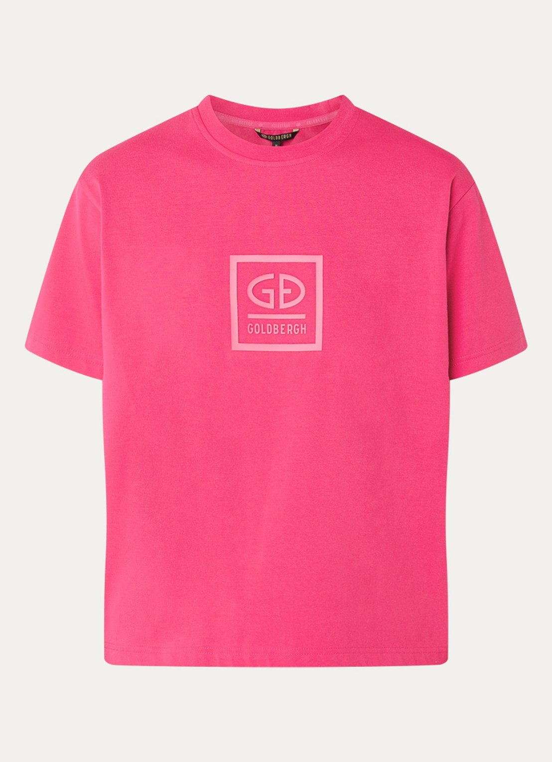 Goldbergh Legacy T-shirt met logo - voorkant 2 fuchsia