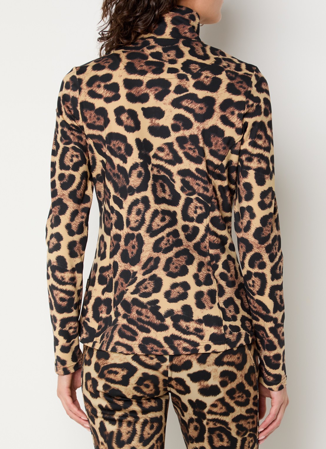 Goldbergh Leona skipully met panterprint - achterkant 4 bruin