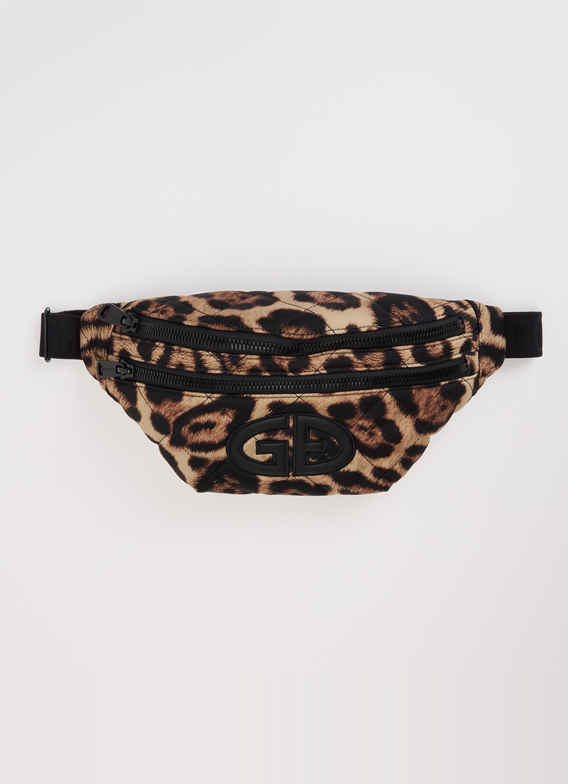 Goldbergh Loreana heuptas met panterprint en logo - voorkant 2 bruin