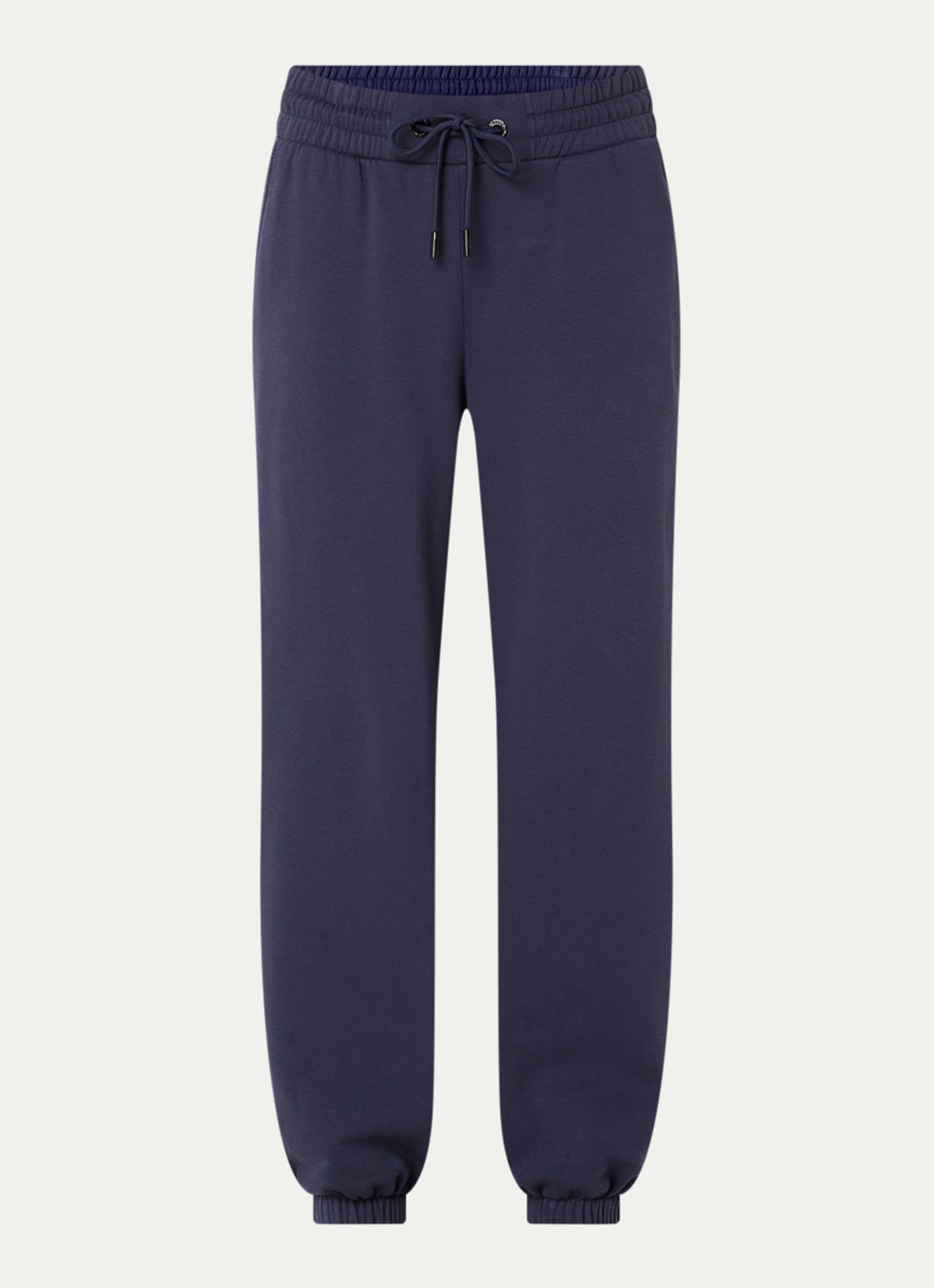 Goldbergh Luma high waist tapered fit joggingbroek met steekzakken - voorkant blauw