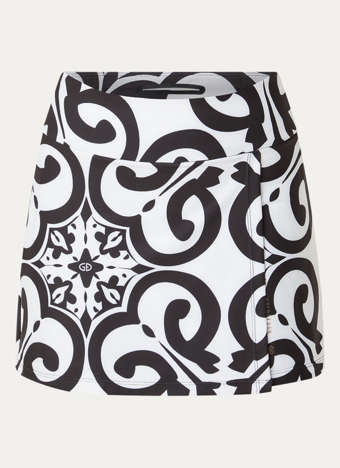 Goldbergh Luminosa mini broekrok met print - voorkant 3 wit