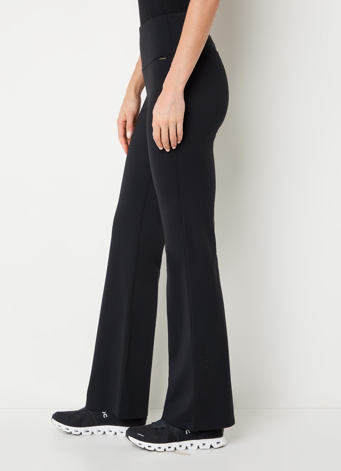 Goldbergh Lunge high waist flared fit legging - detail 3 zwart