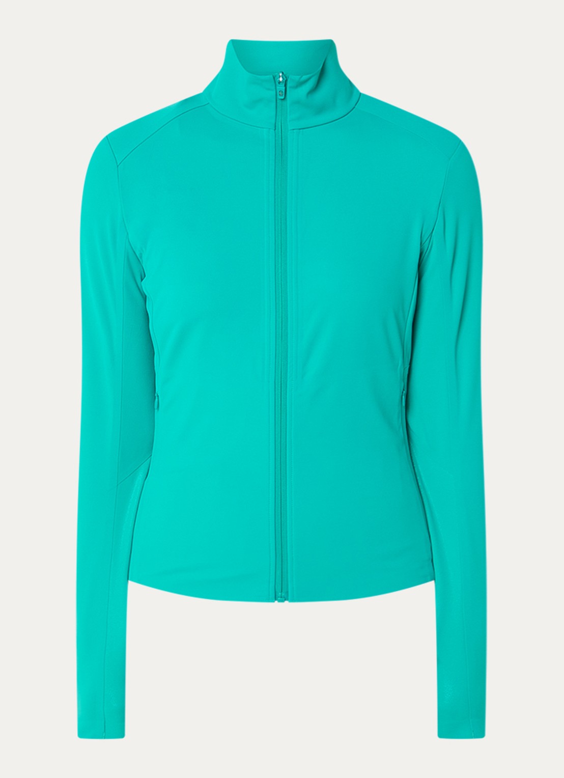 Goldbergh Noella jack met ritszakken - voorkant 2 turquoise