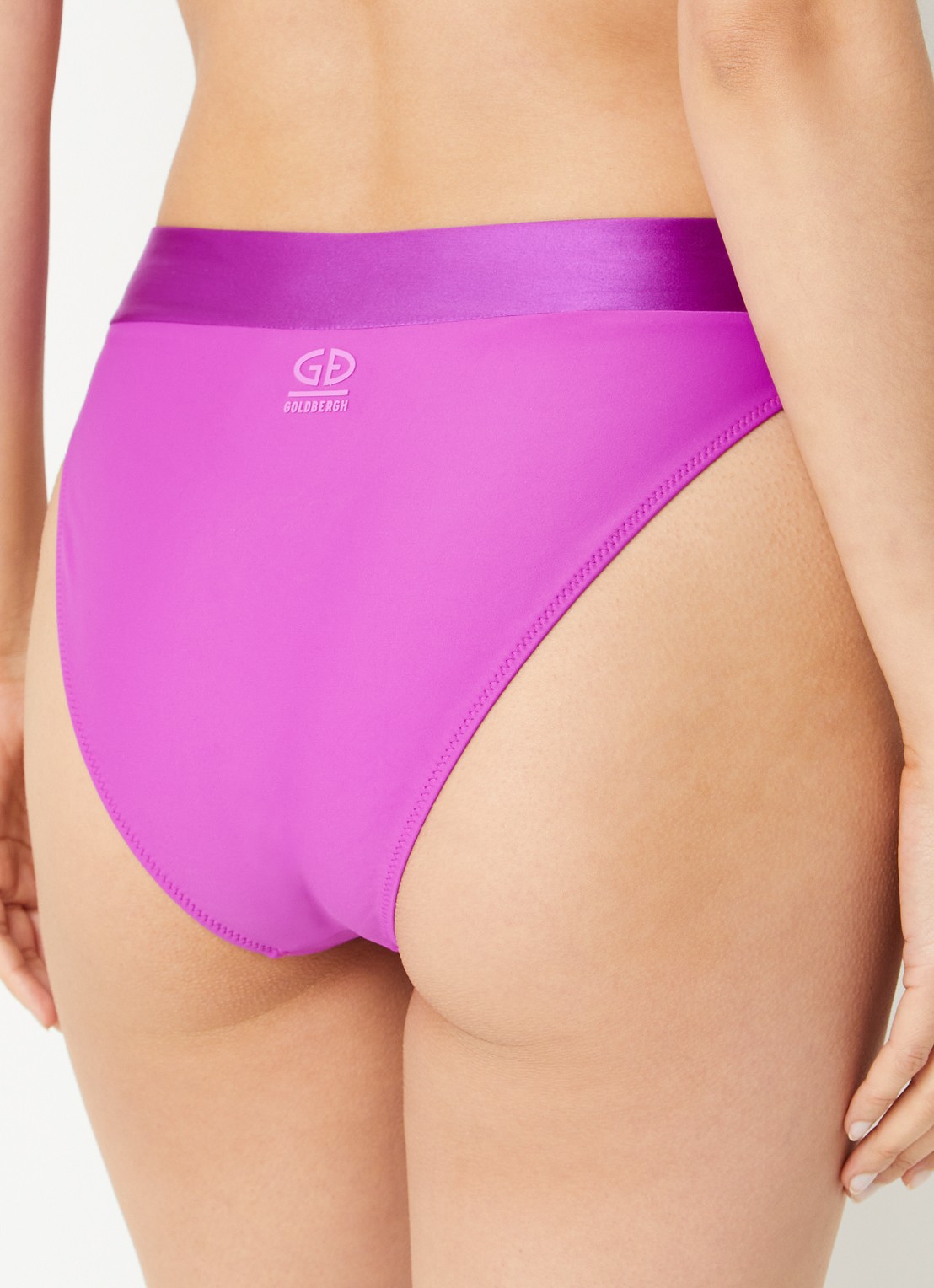 Goldbergh Oceane high waisted hipster bikinislip - achterkant 3 paars