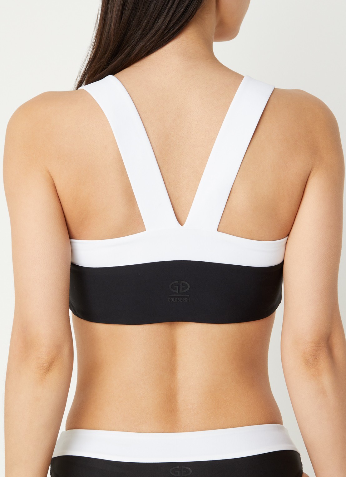 Goldbergh Plonge bandeau bikinitop met uitneembare vulling - achterkant 5 multicolor