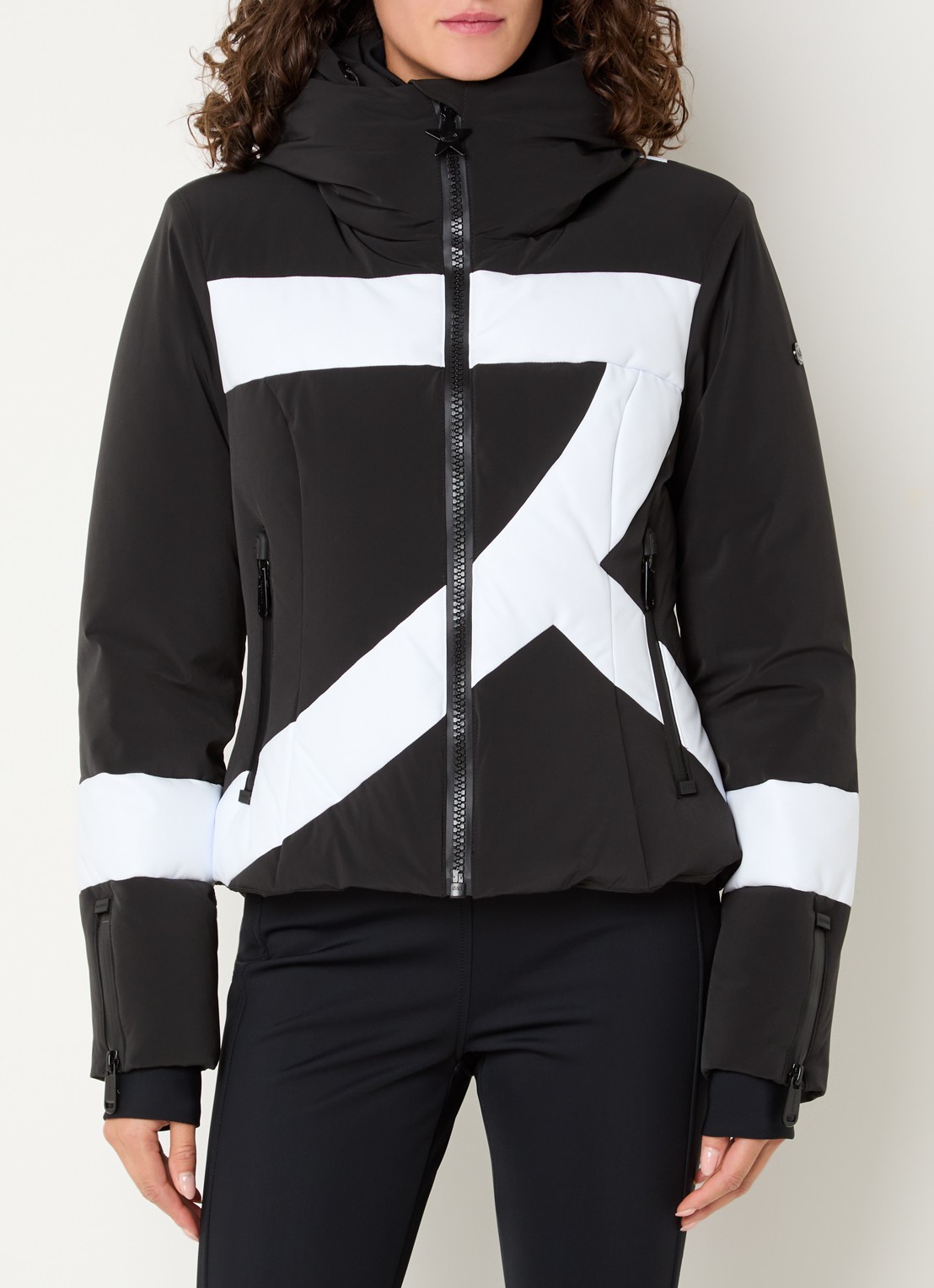 Goldbergh Sen ski-jas met capuchon en ritszakken - detail 3 zwart