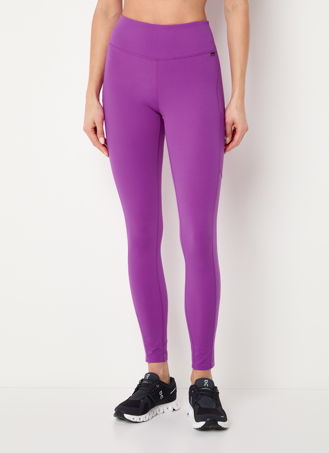 Goldbergh Serenza high waist slim fit legging - detail 4 paars