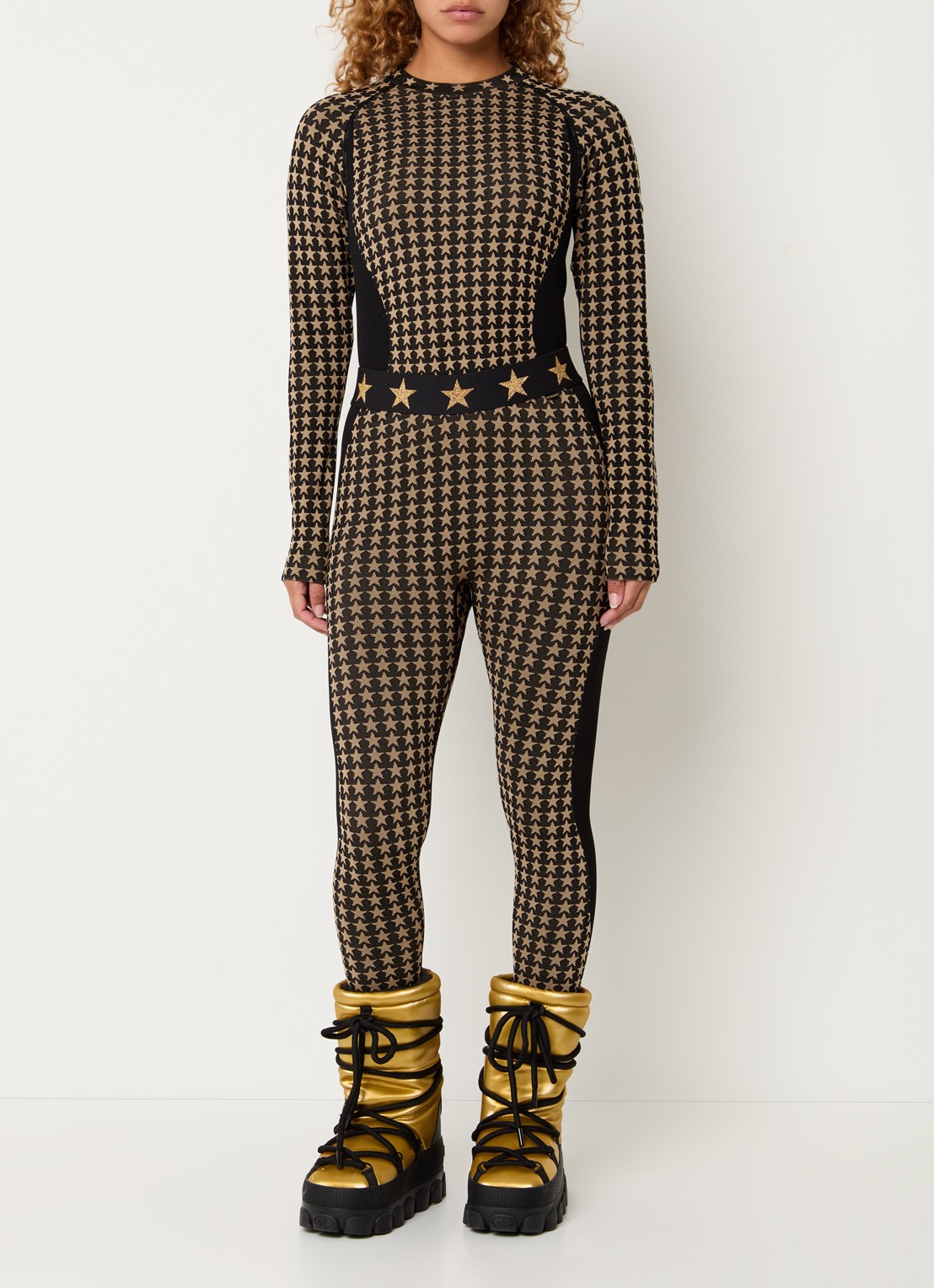 Goldbergh Starlet longsleeve met print - voorkant 4 zwart
