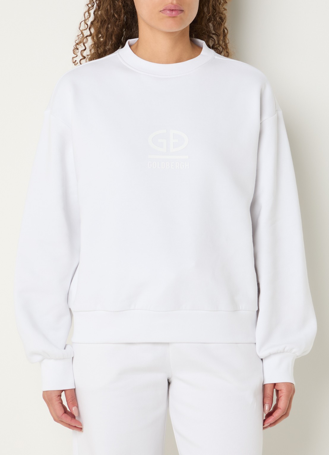 Goldbergh Sweater met logo - detail 3 wit