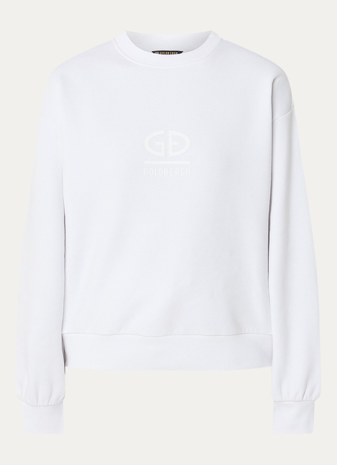 Goldbergh Sweater met logo - voorkant wit