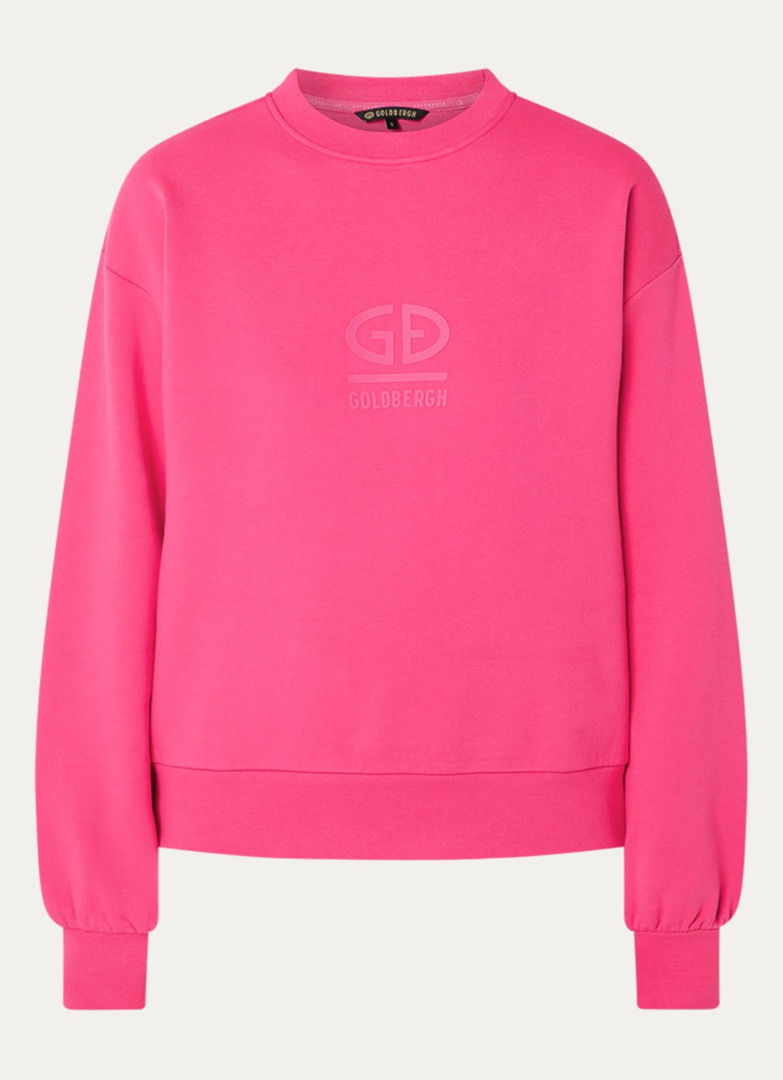 Goldbergh Sweater met logo - voorkant 3 fuchsia