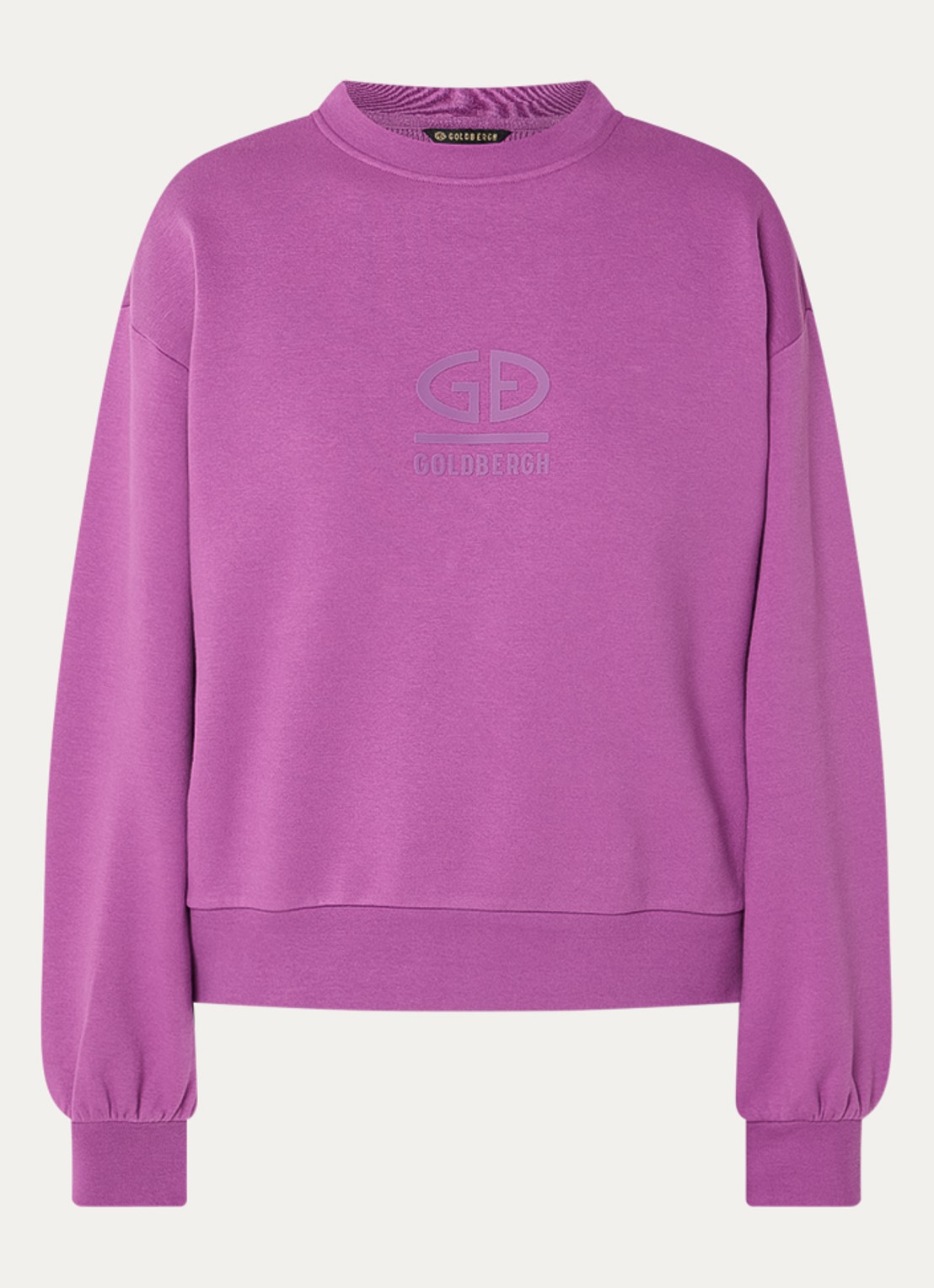 Goldbergh Sweater met logo - voorkant paars