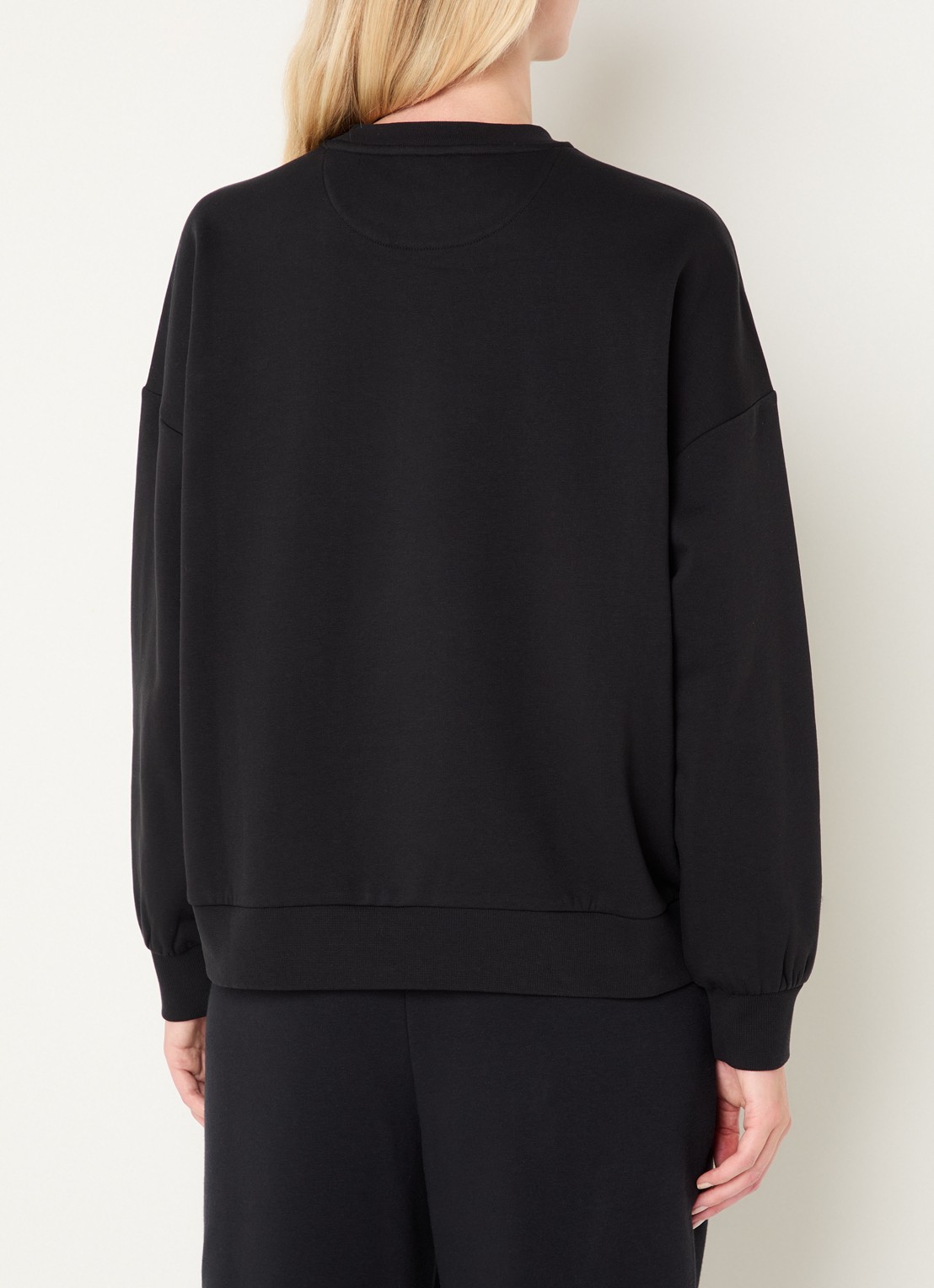 Goldbergh Tova sweater met logoborduring - achterkant 2 zwart