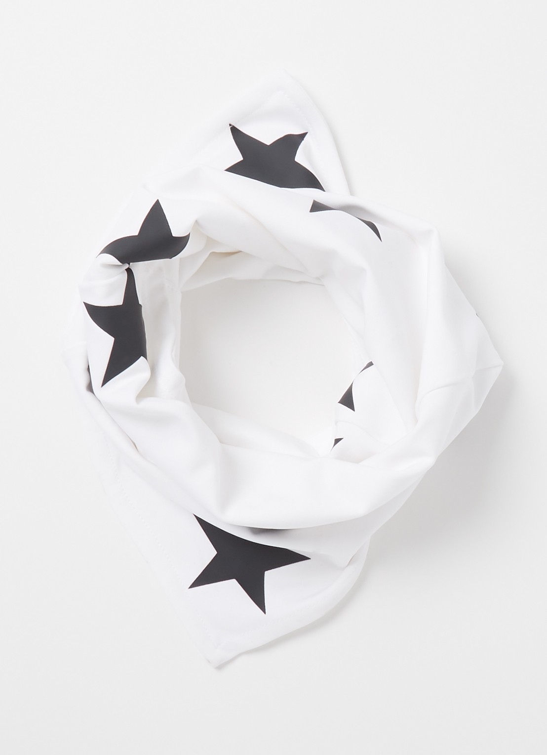 Goldbergh Twinkle colsjaal met sterrenprint - detail 2 wit