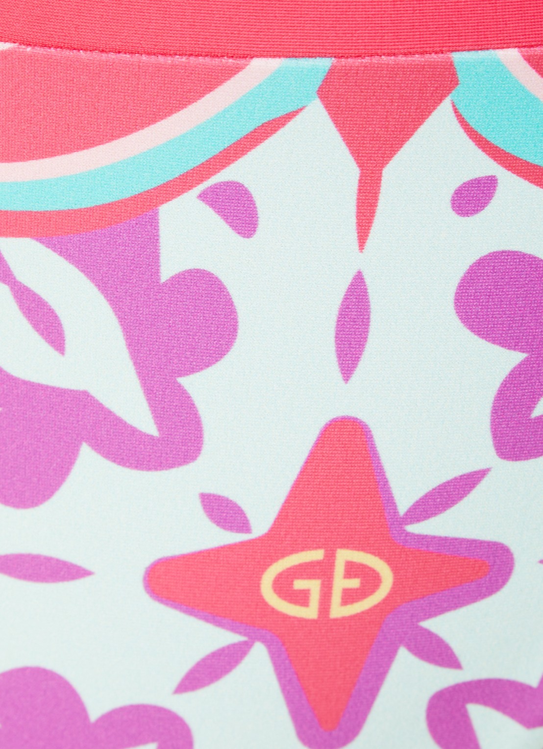 Goldbergh Veronica hipster bikinislip met print - detail 2 fuchsia