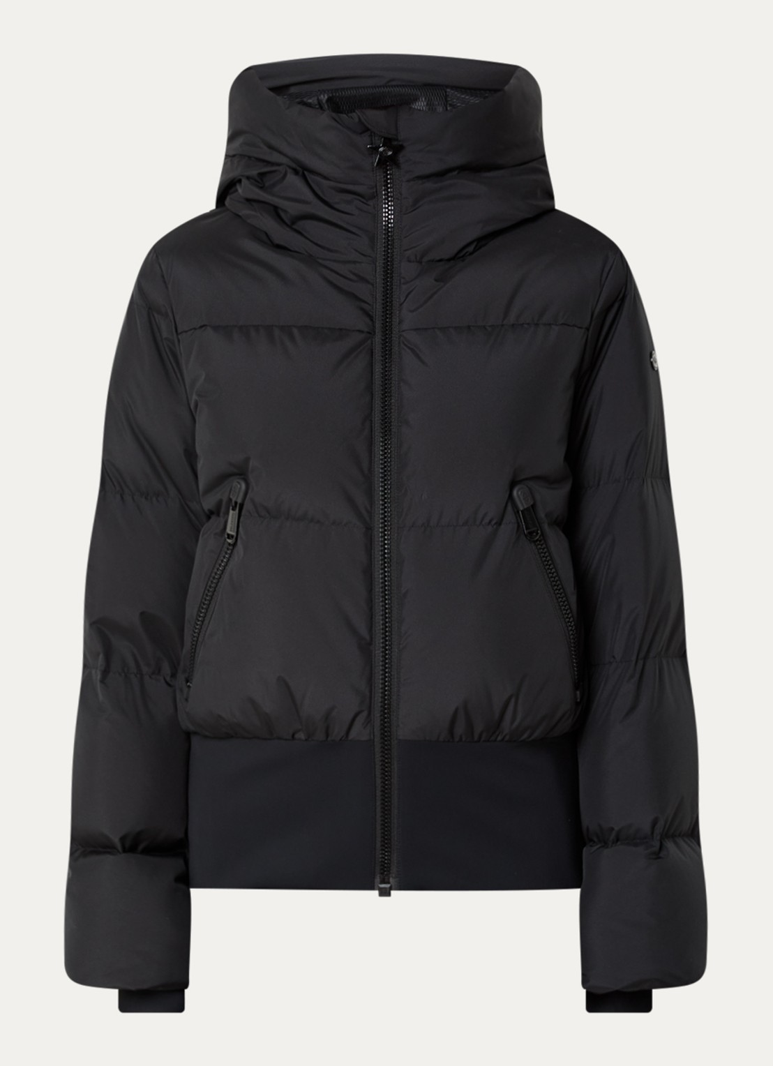 Goldbergh Village ski-jas met capuchon - voorkant 4 zwart