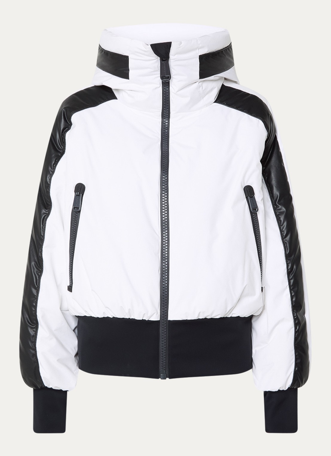 Goldbergh Volare ski-jas met capuchon en ritszakken - voorkant 4 wit