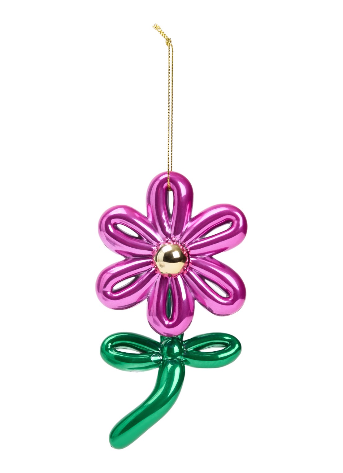 Goodwill Bloem Ballon kersthanger 13 cm - voorkant 2 roze