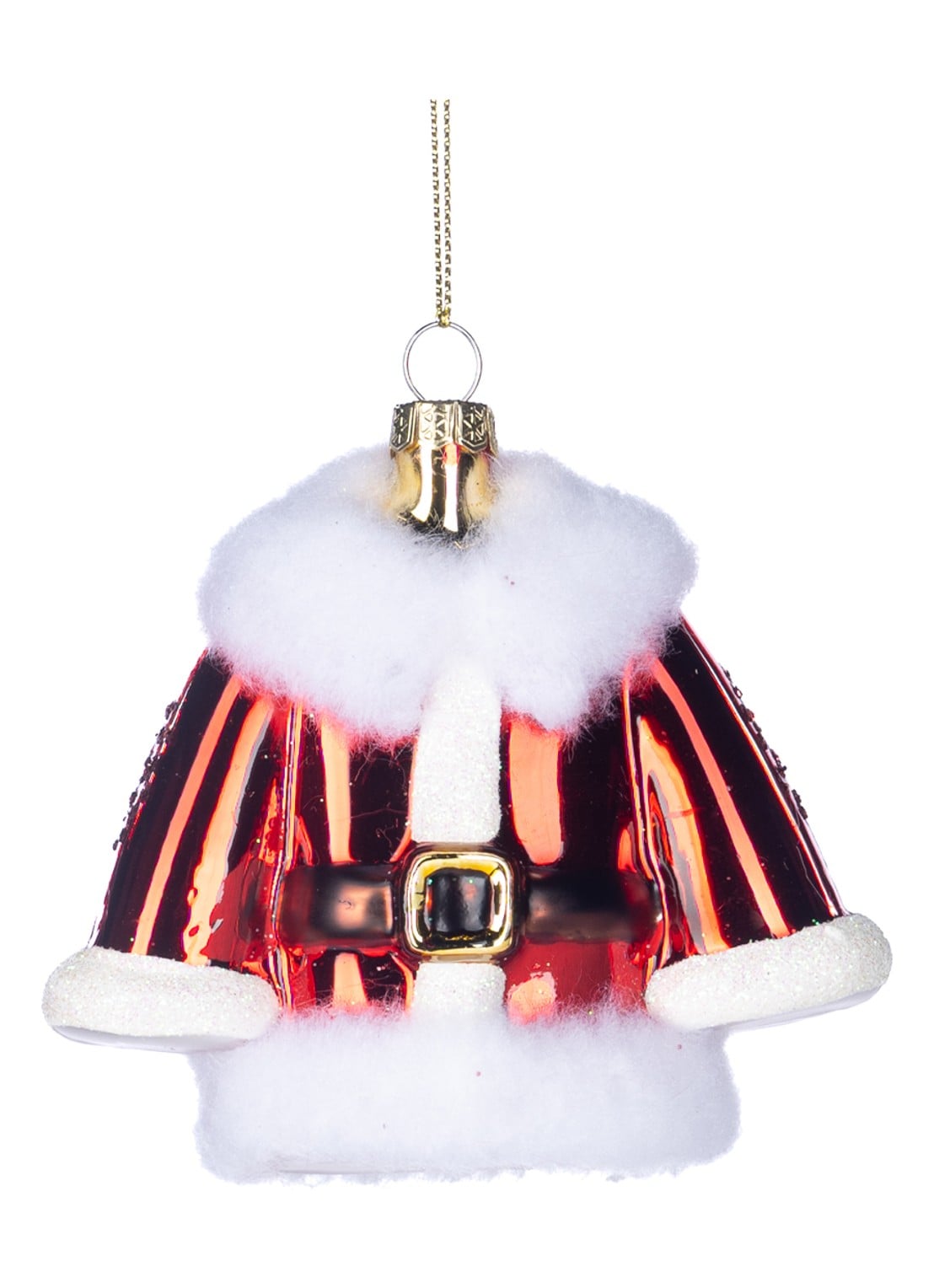 Goodwill Kerstmanjas kersthanger 11 cm - voorkant rood