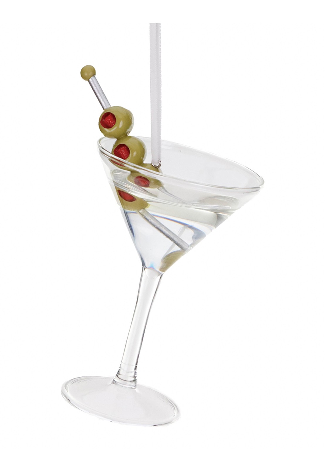Goodwill Martinicocktail kersthanger 15 cm - voorkant transparant