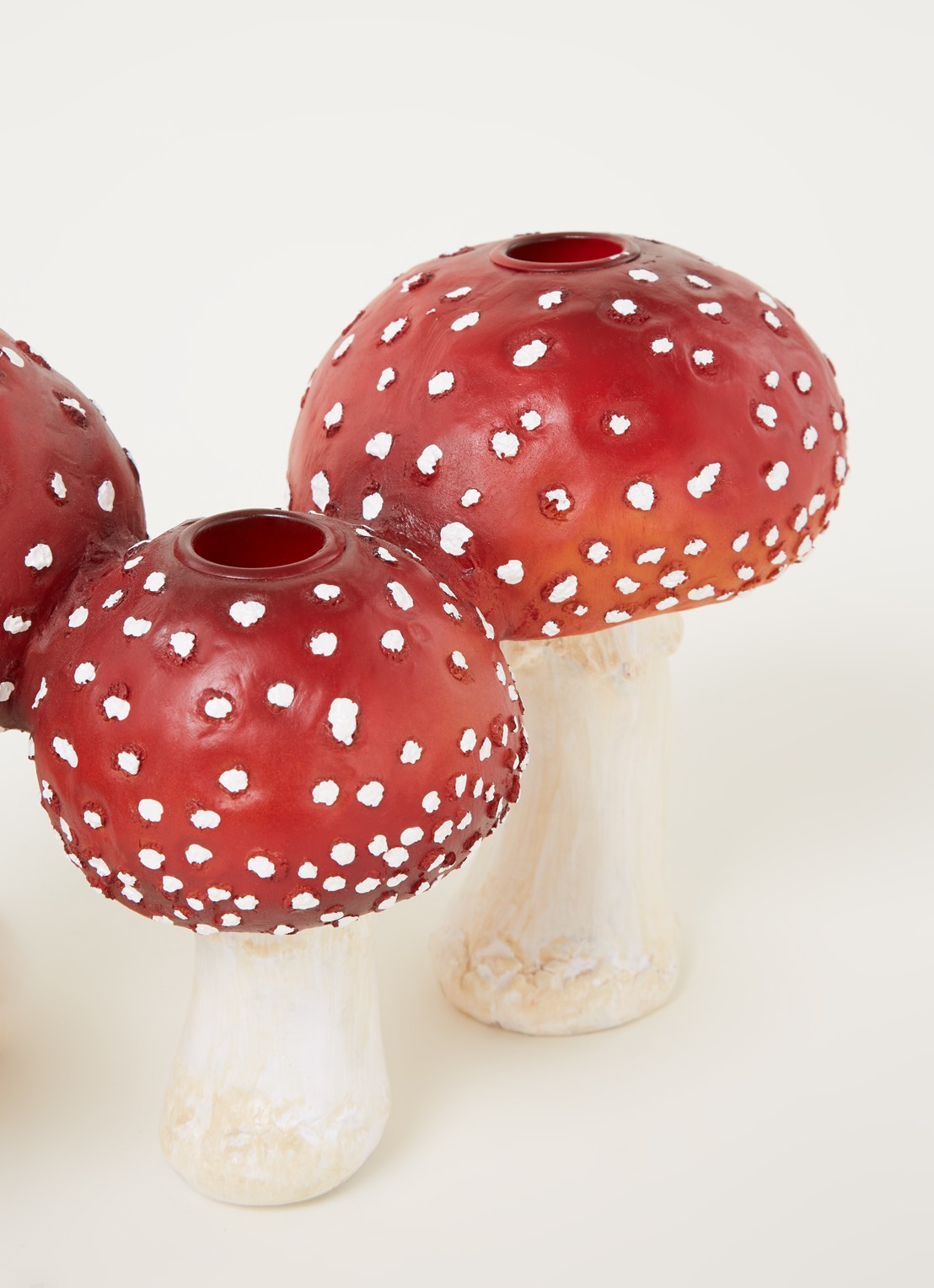 Goodwill Mushroom kandelaar 29,5 cm - detail 2 steenrood