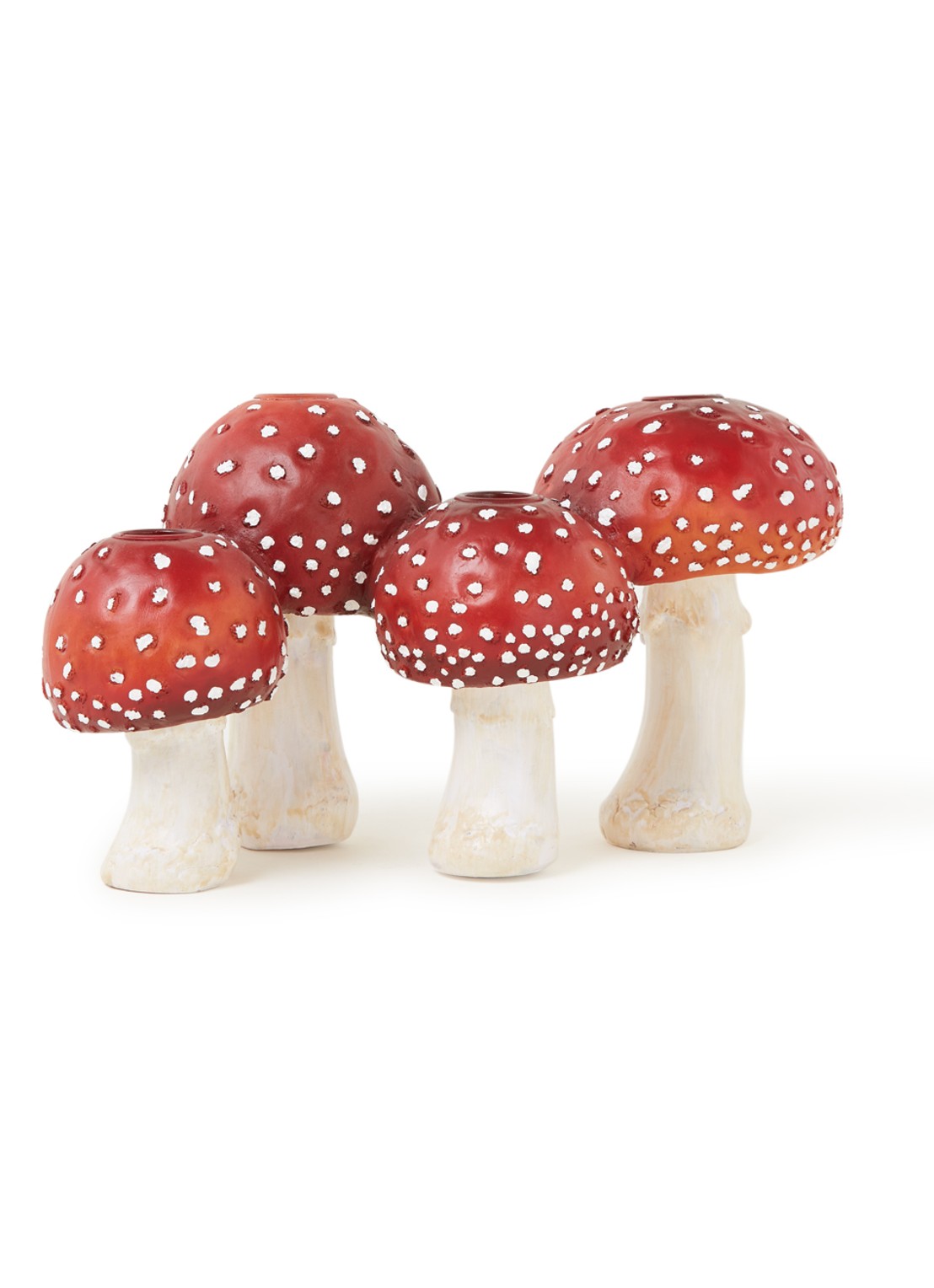 Goodwill Mushroom kandelaar 29,5 cm - voorkant steenrood