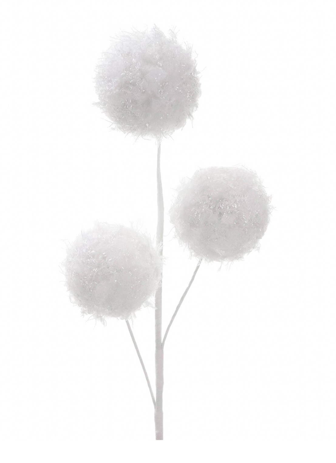 Goodwill Sneeuwballen kersttak 64 cm - voorkant wit
