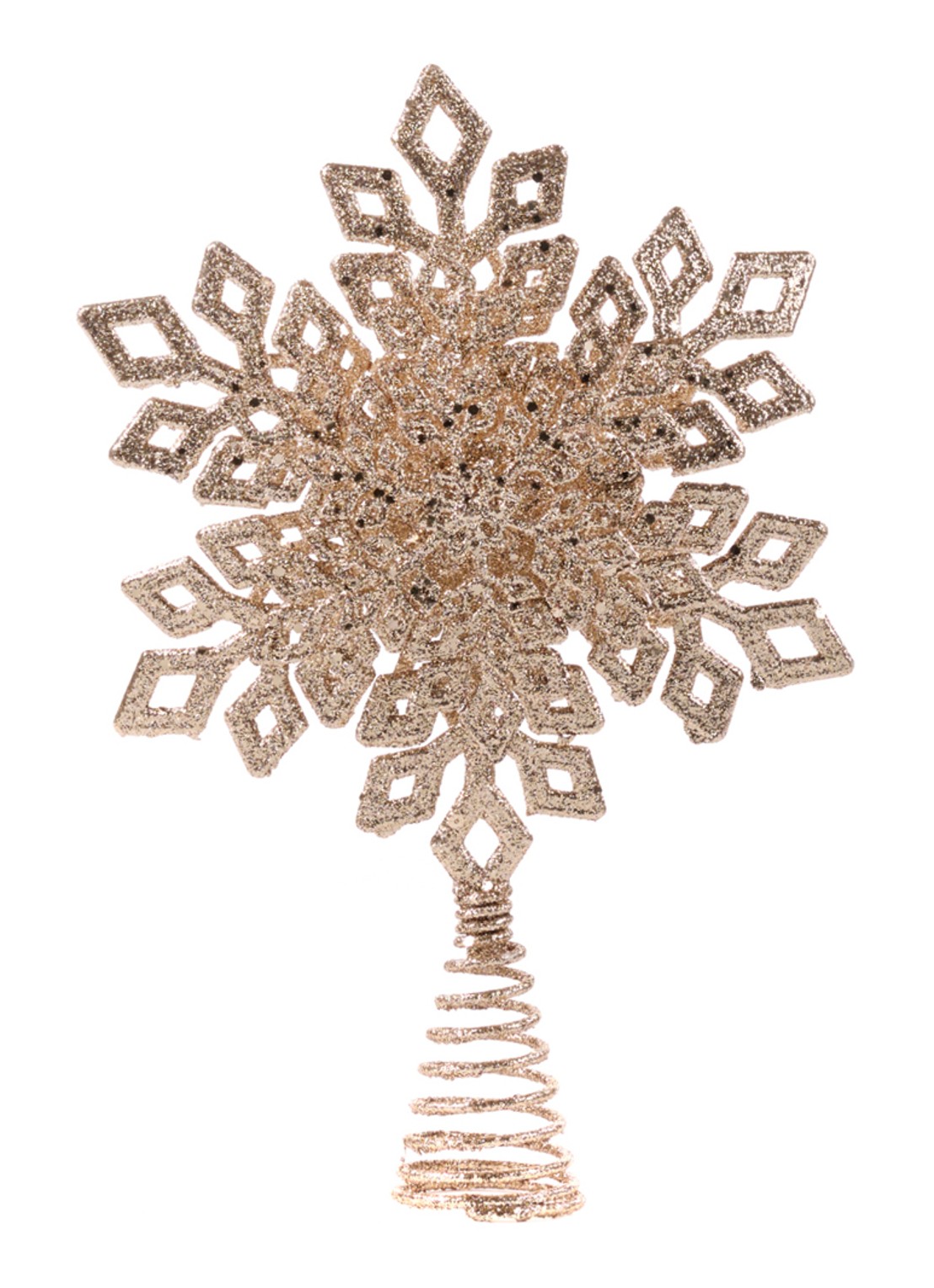 Goodwill Sneeuwvlok piek 31 cm - voorkant goud