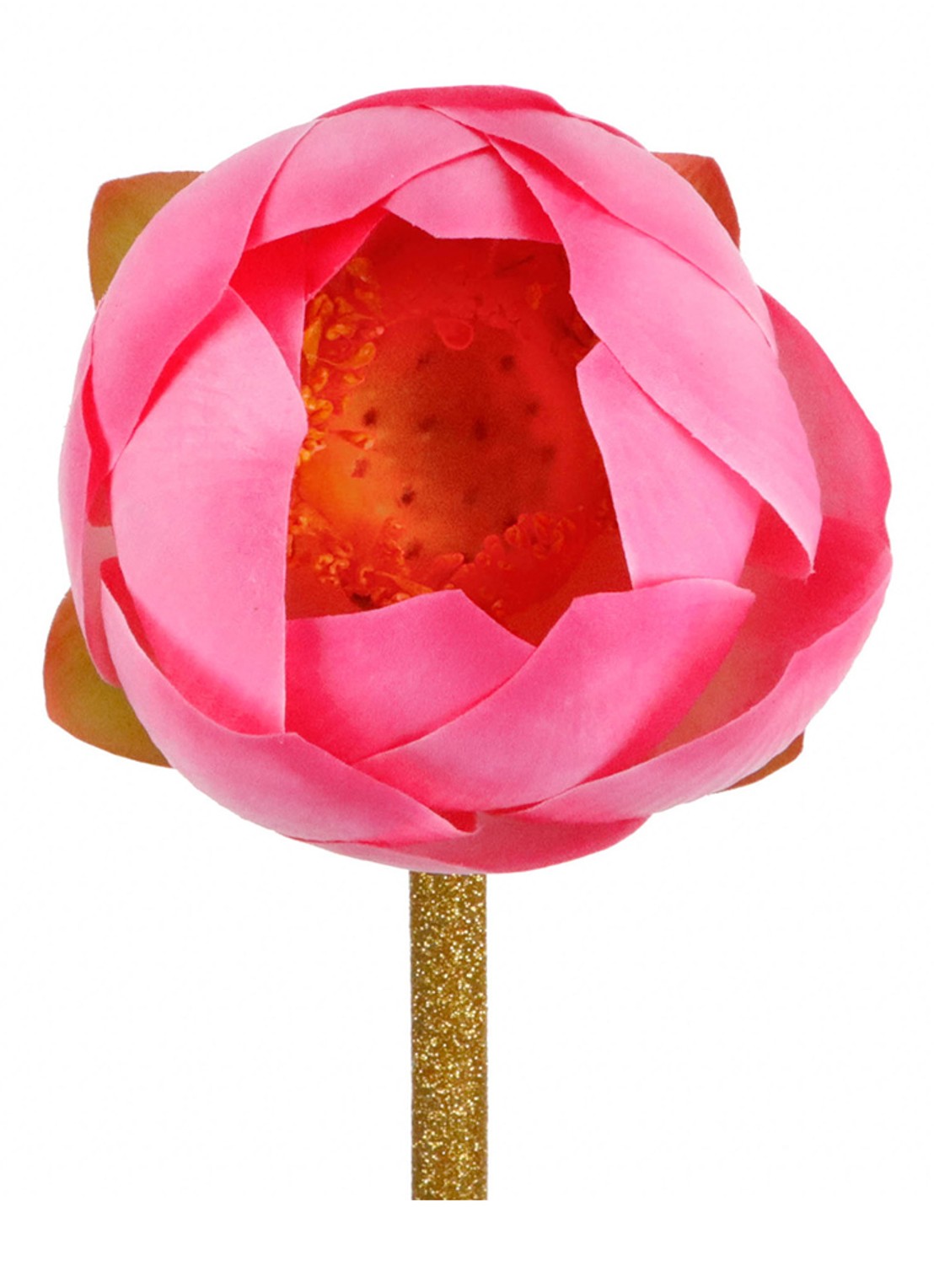 Goodwill Waterlelie kersttak 78 cm - voorkant roze