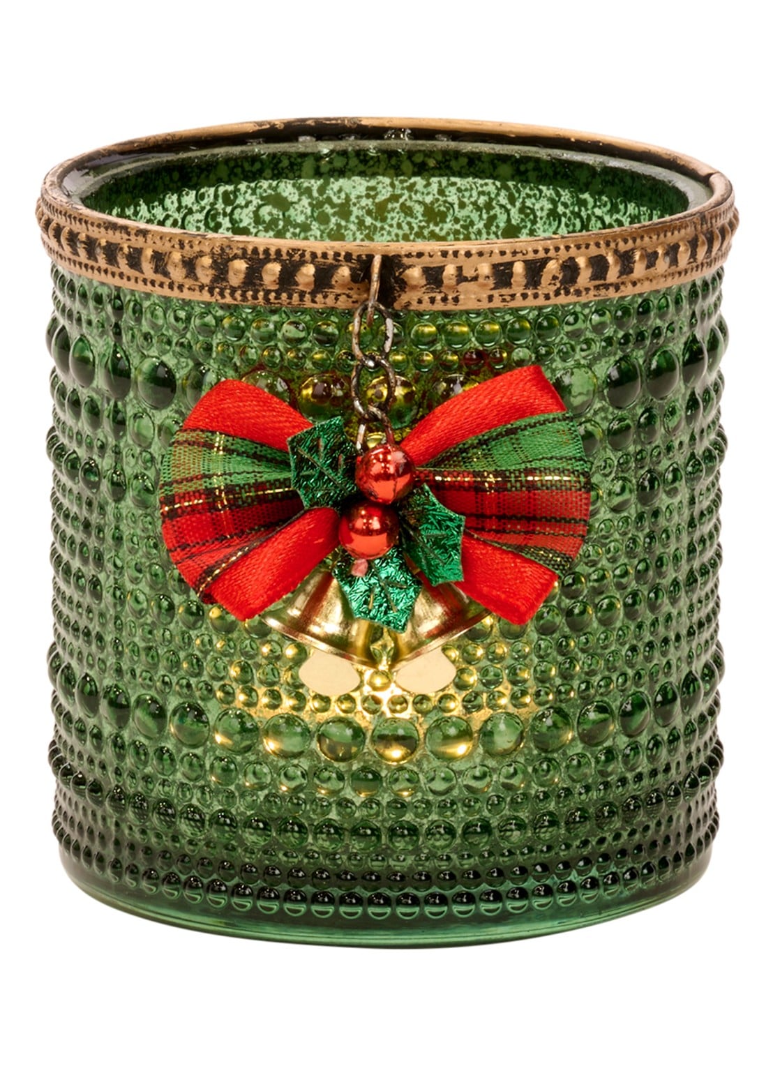 Goodwill Waxinelichthouder 10,5 cm - voorkant groen