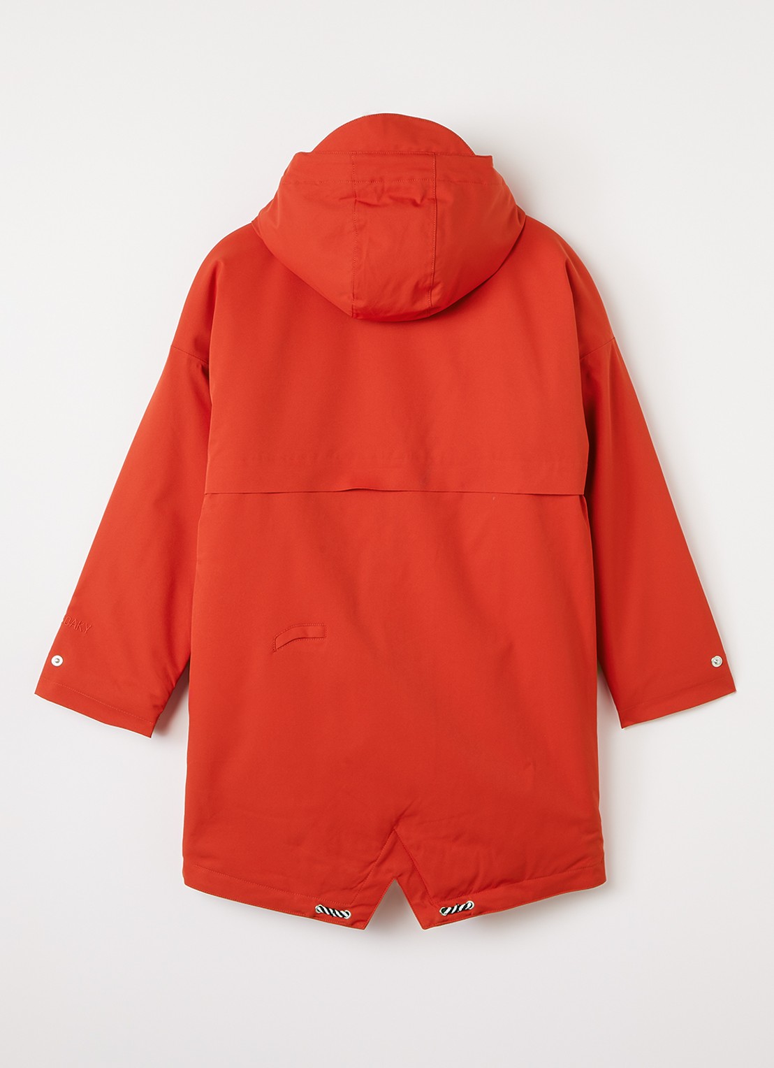 Gosoaky Desert Fox gewatteerde parka met waterafstotende coating - achterkant rood