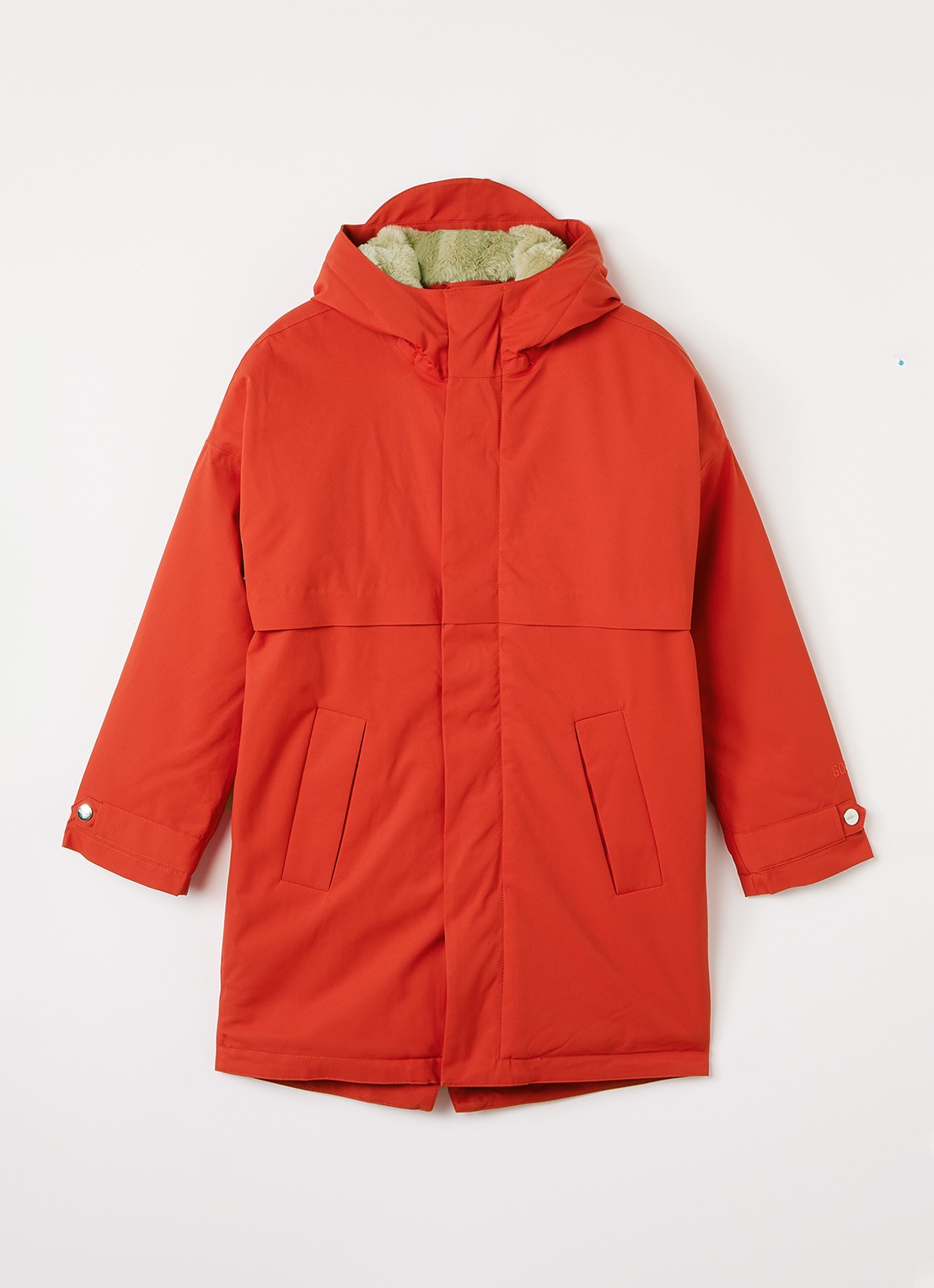 Gosoaky Desert Fox gewatteerde parka met waterafstotende coating - voorkant 2 rood