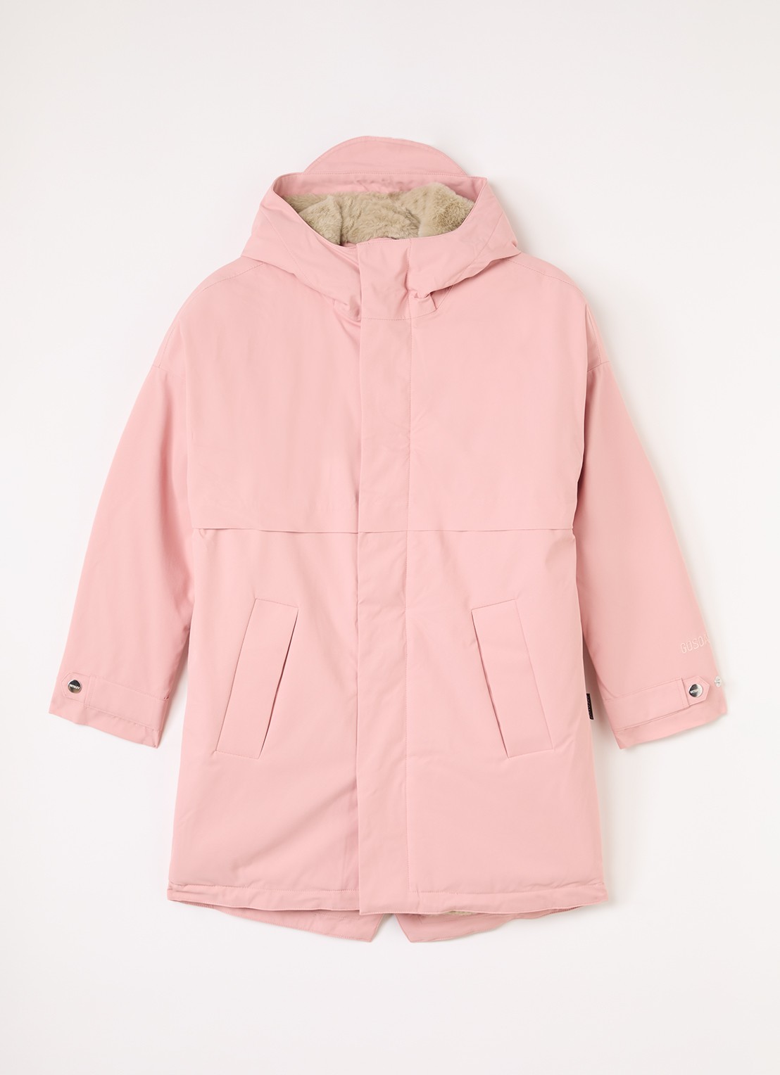 Gosoaky Desert Fox parka met waterafstotende coating - voorkant lichtroze